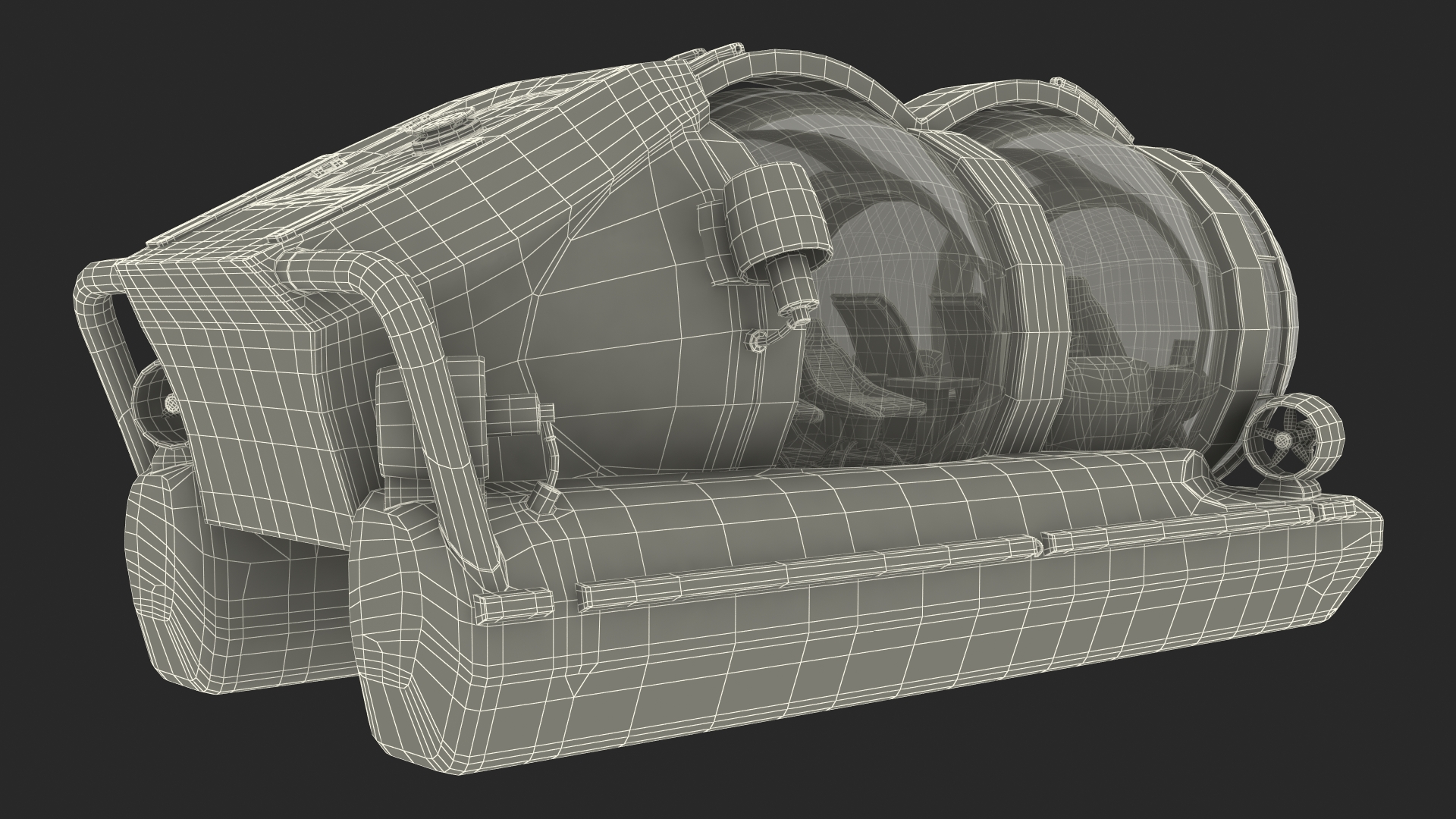 AURORA 6 Luxury Submarine Rigged 3D