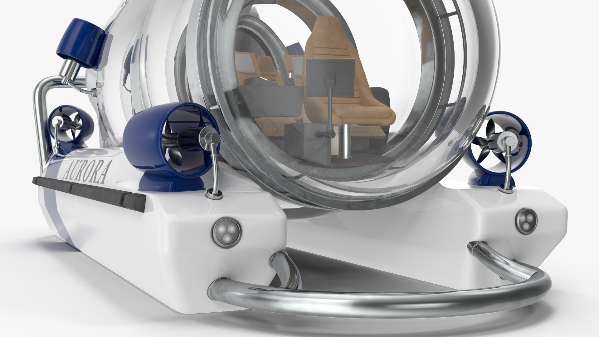 AURORA 6 Luxury Submarine Rigged 3D