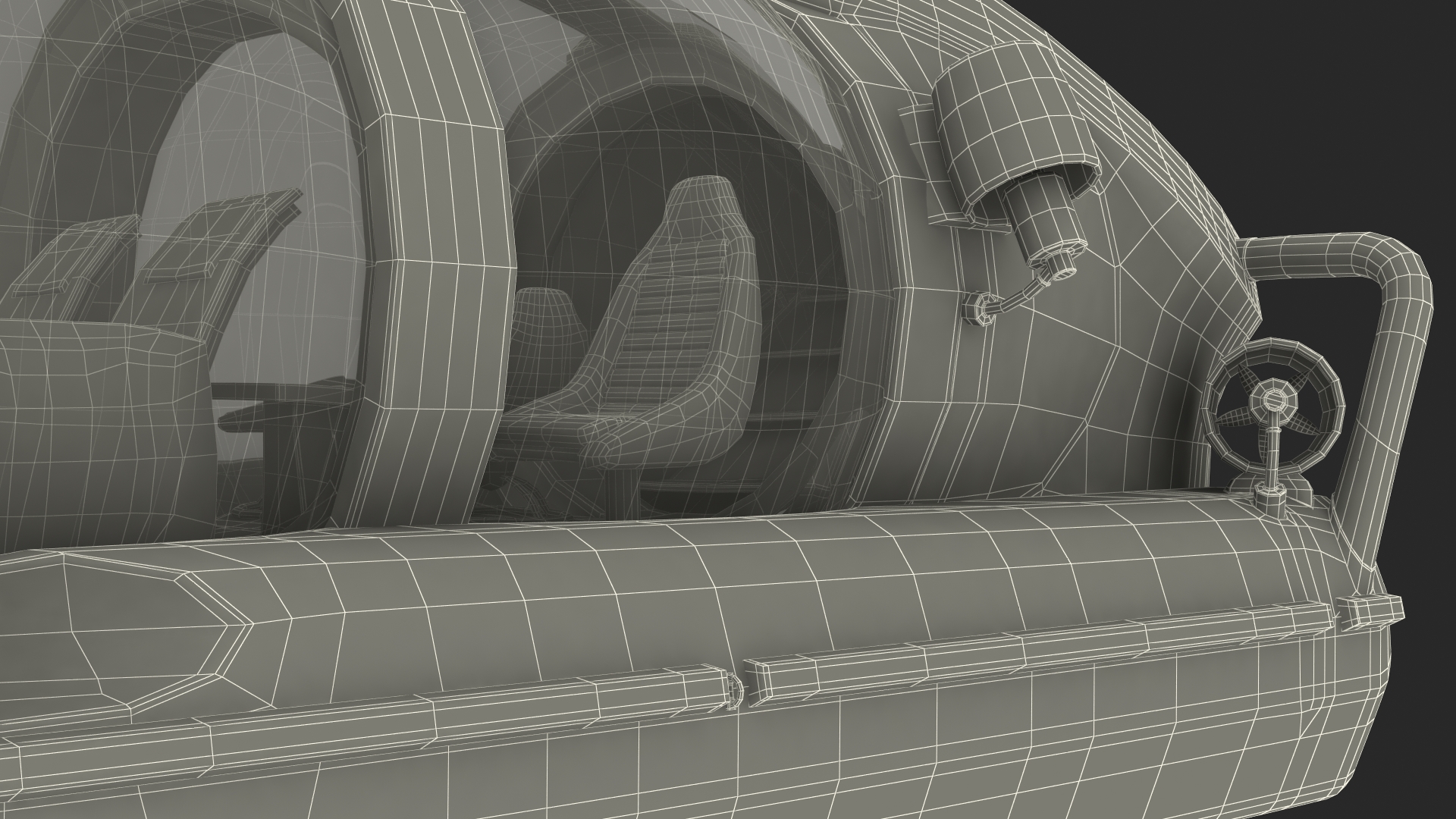 AURORA 6 Luxury Submarine Rigged 3D