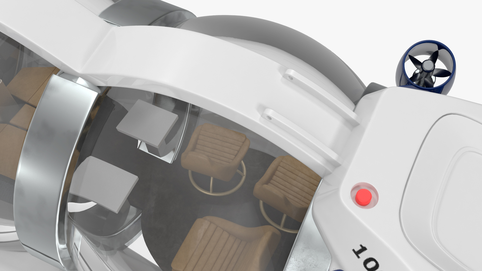 AURORA 6 Luxury Submarine Rigged 3D