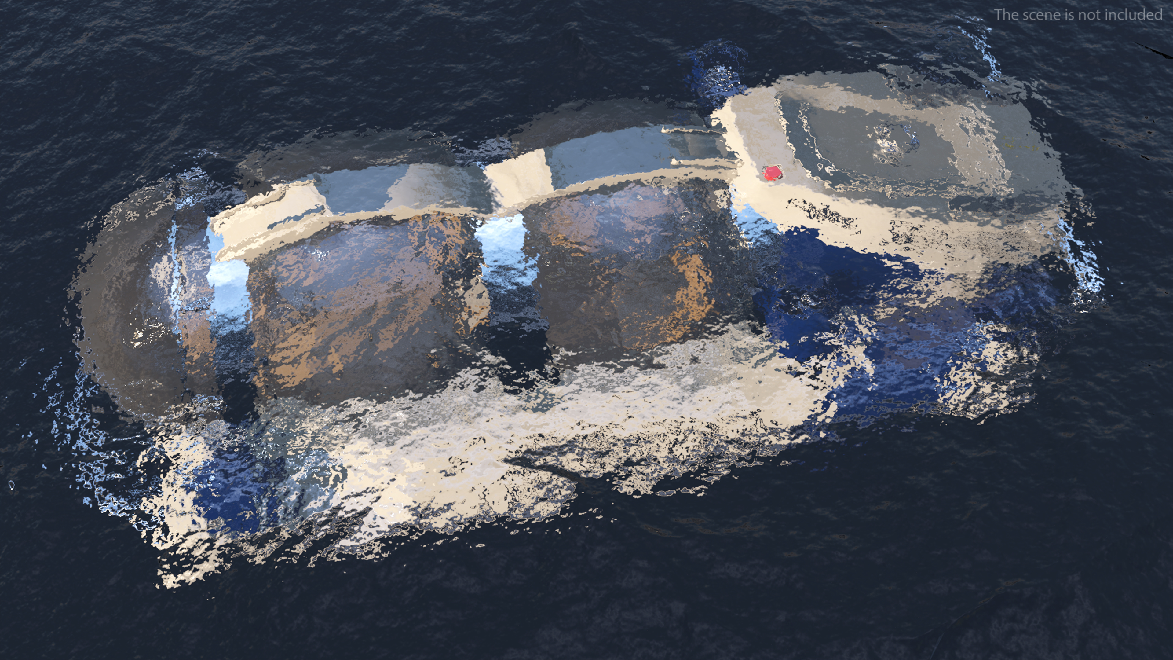 AURORA 6 Luxury Submarine Rigged 3D