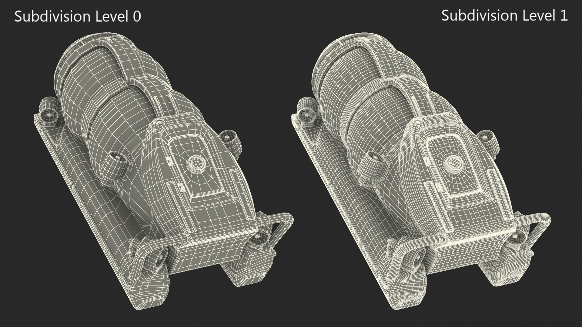 AURORA 6 Luxury Submarine Rigged 3D