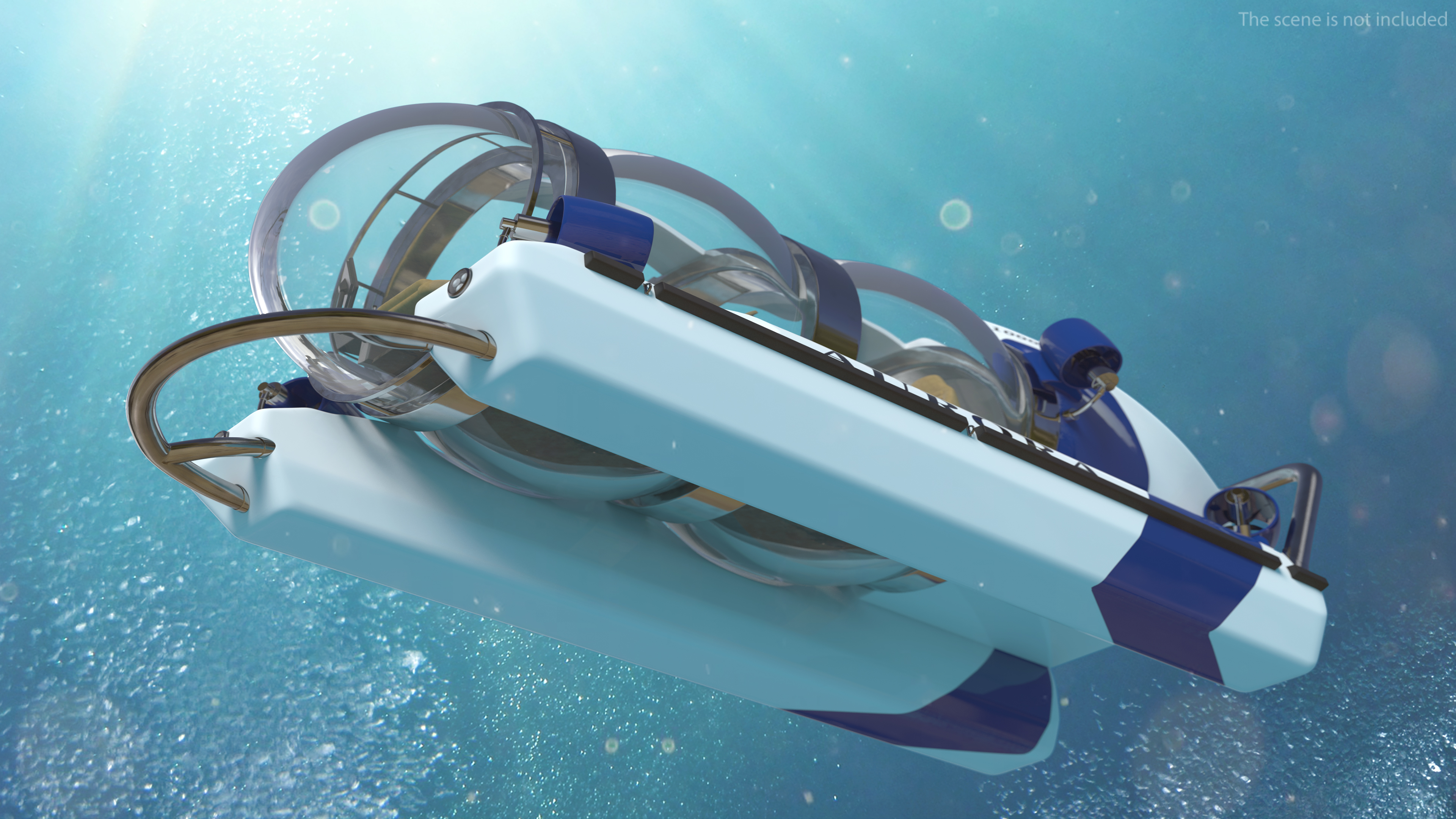 AURORA 6 Luxury Submarine Rigged 3D