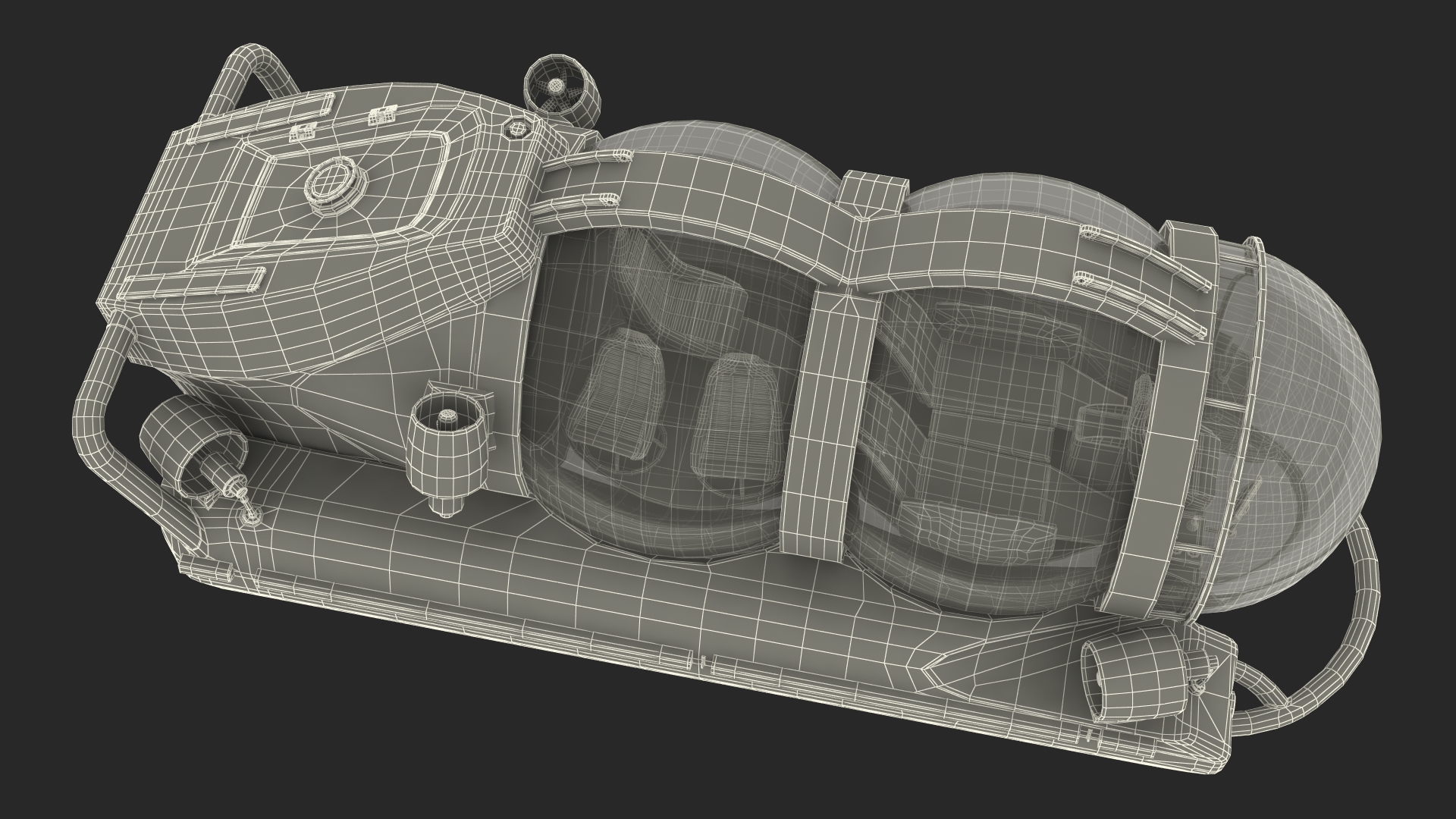 AURORA 6 Luxury Submarine Rigged 3D