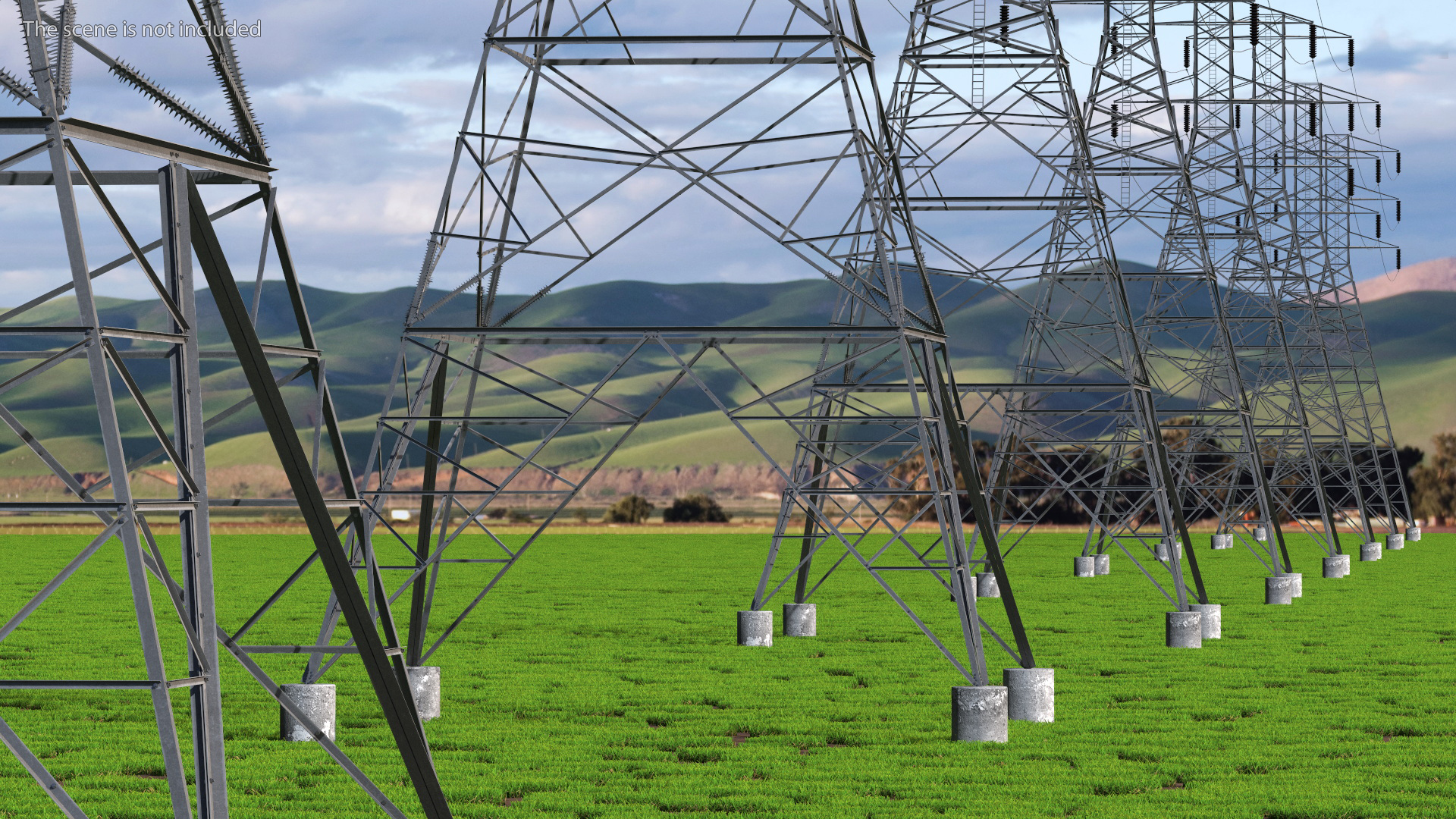 3D Electric Power Transmission Tower model