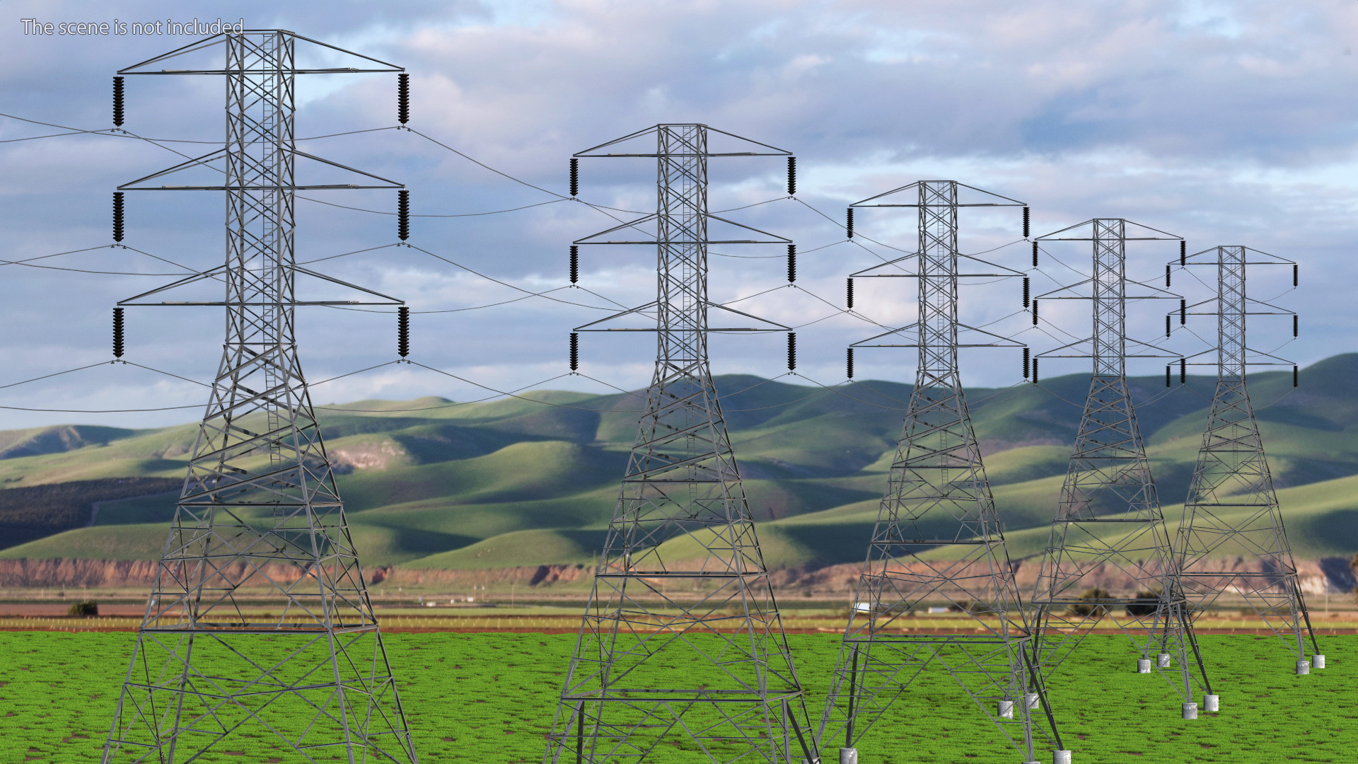 3D Electric Power Transmission Tower model