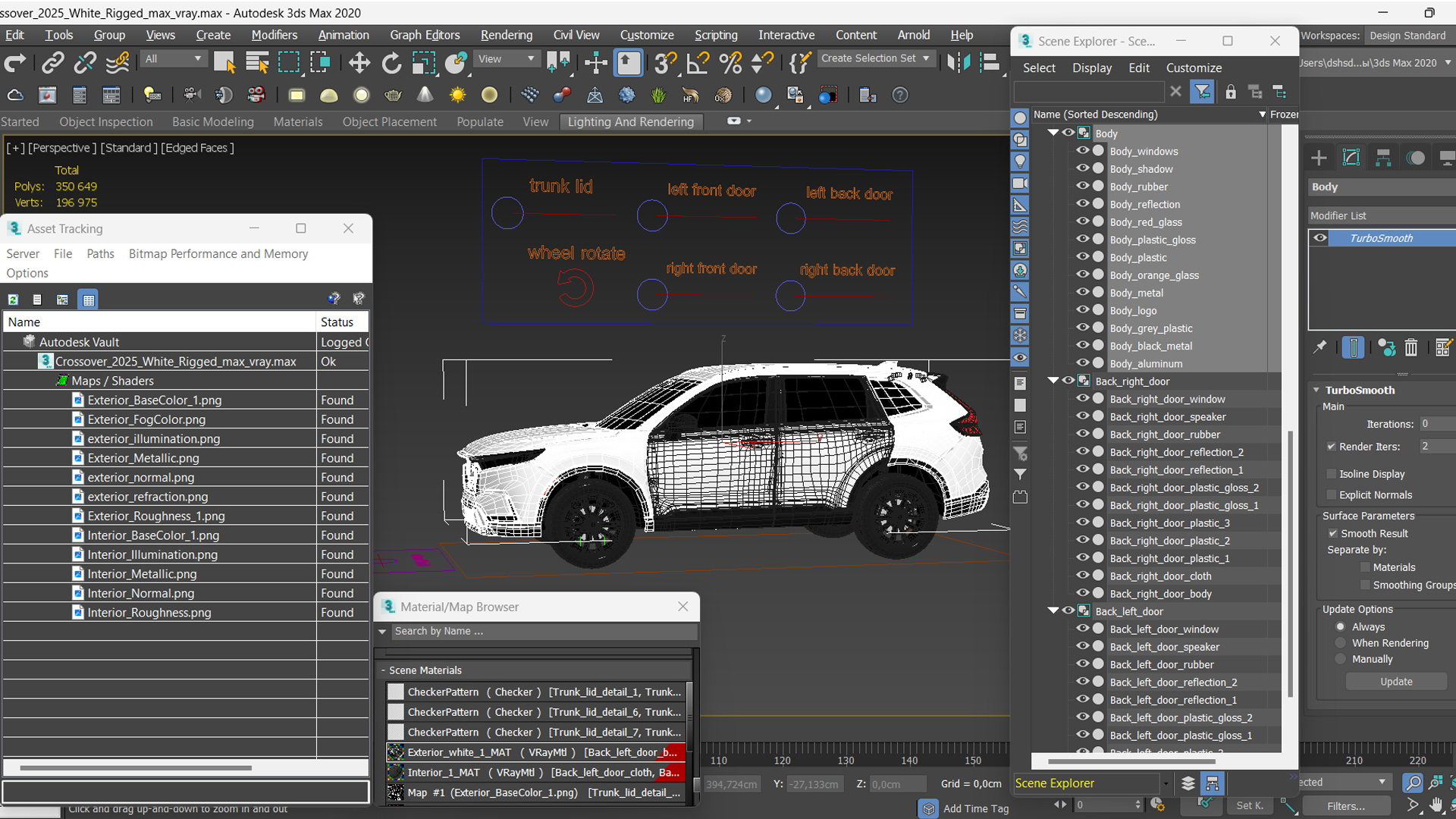 3D Crossover 2025 White Rigged for Maya