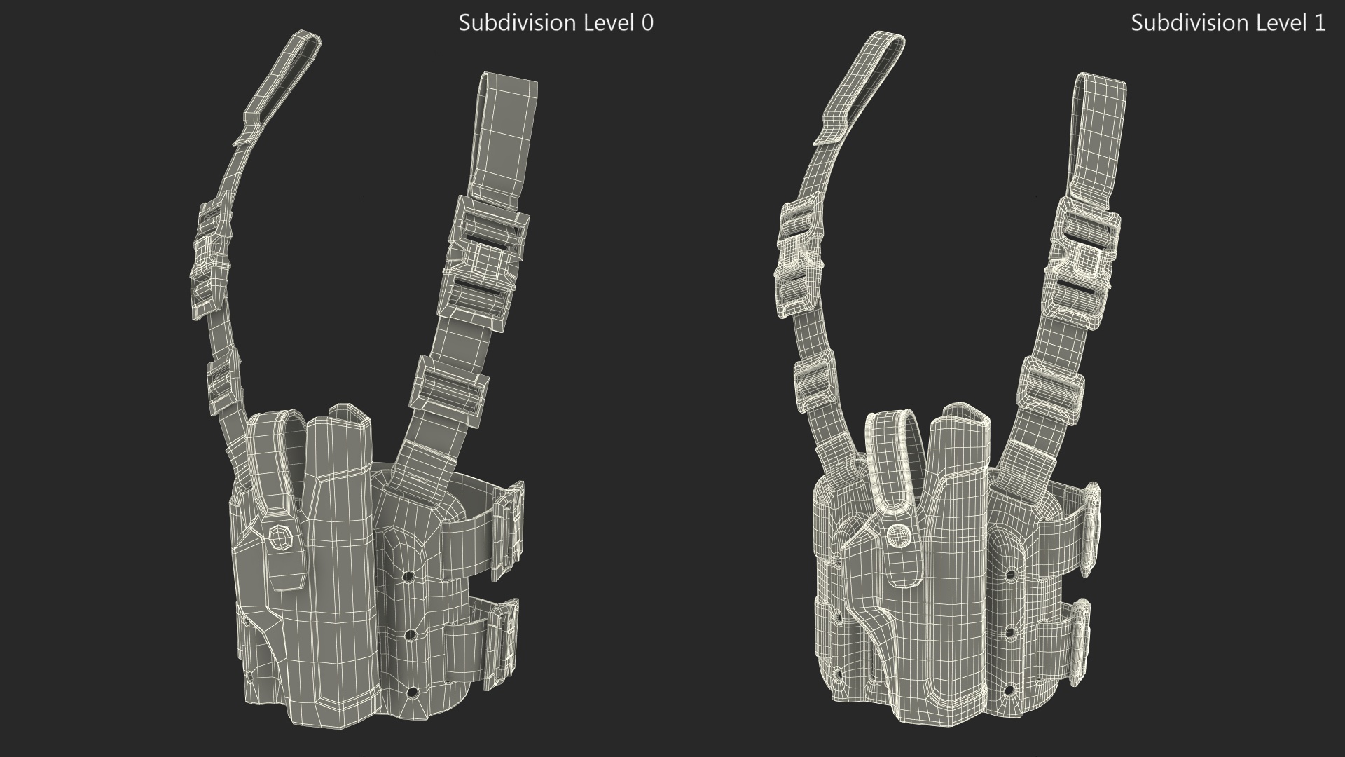 3D model Universal Tactical Drop Leg Holster