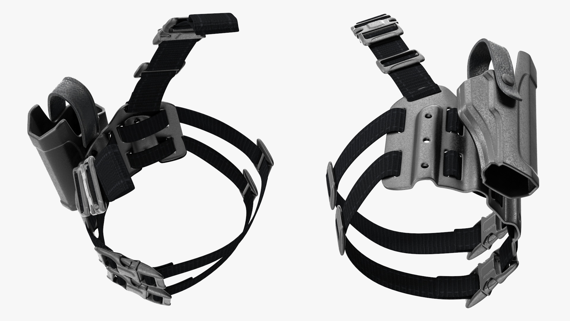 3D model Universal Tactical Drop Leg Holster