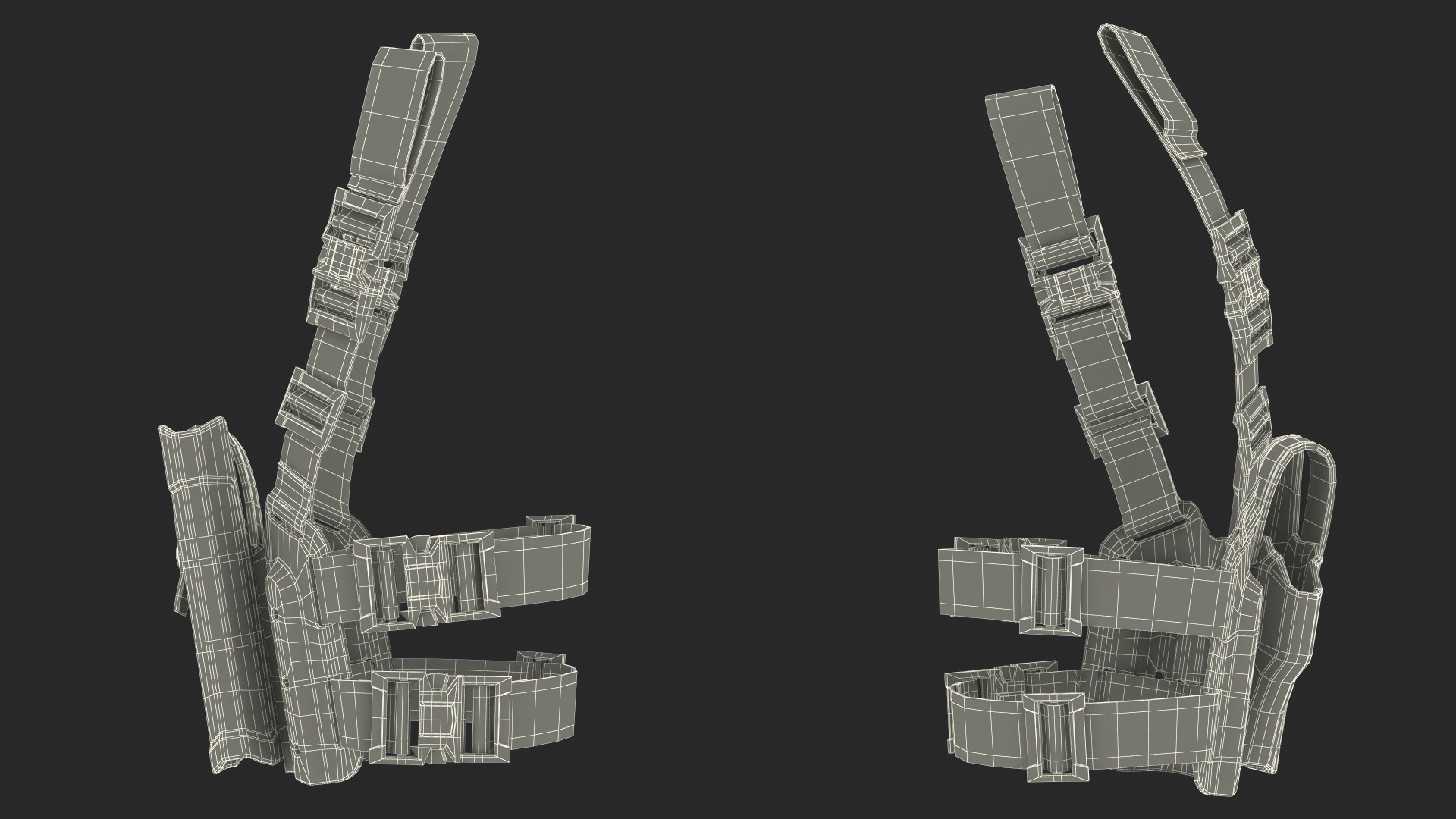 3D model Universal Tactical Drop Leg Holster