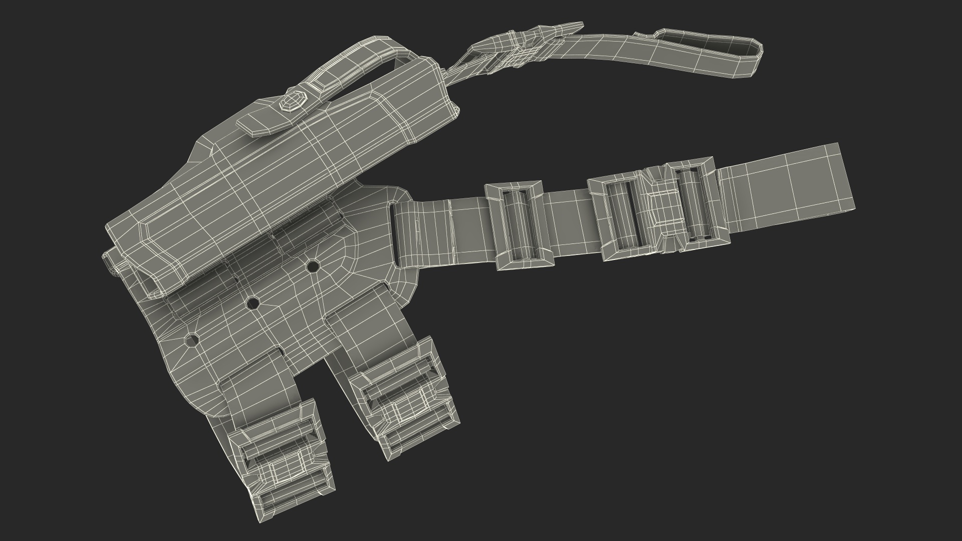 3D model Universal Tactical Drop Leg Holster