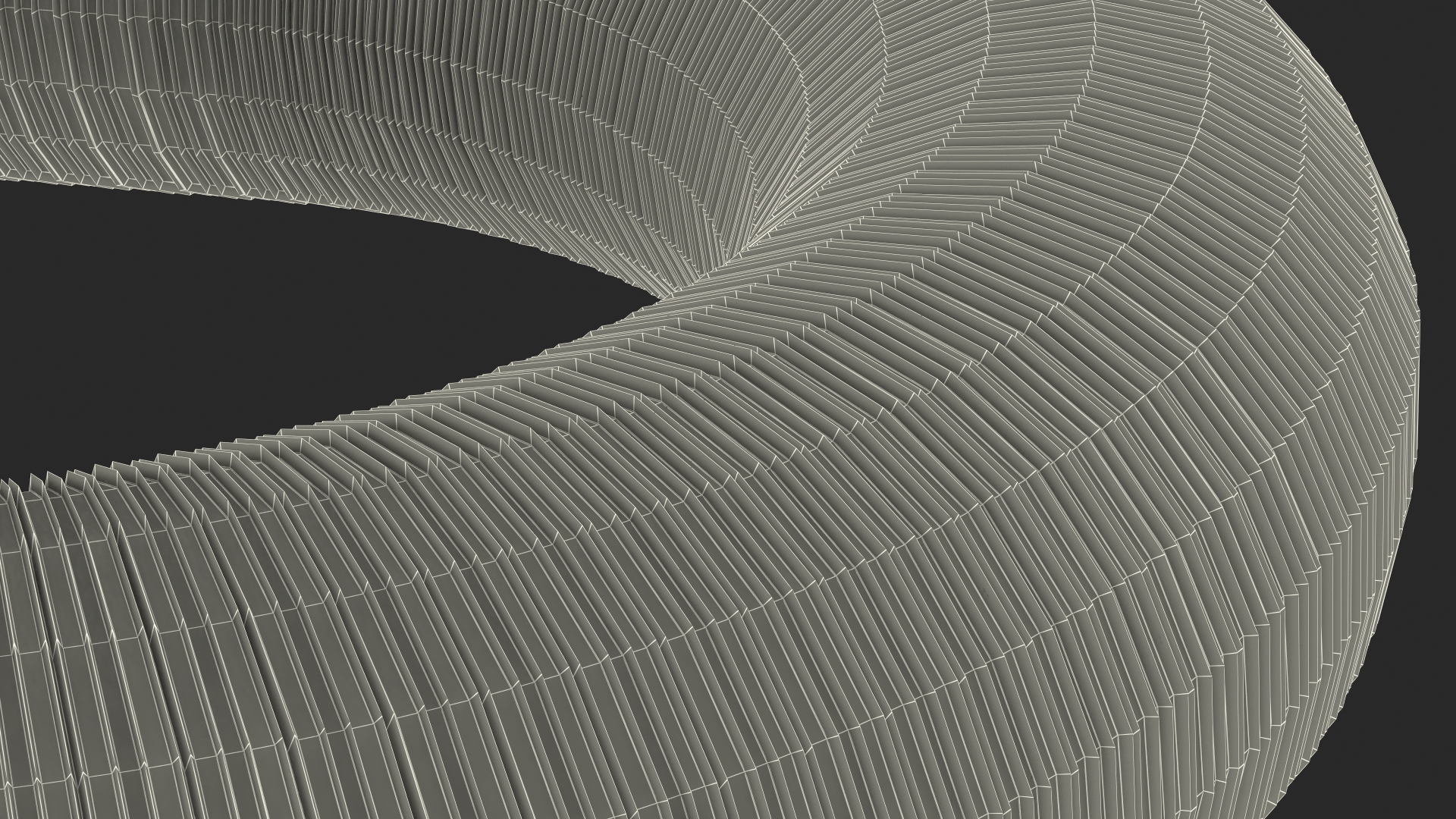 3D Semi Rigid Aluminum Air Duct model