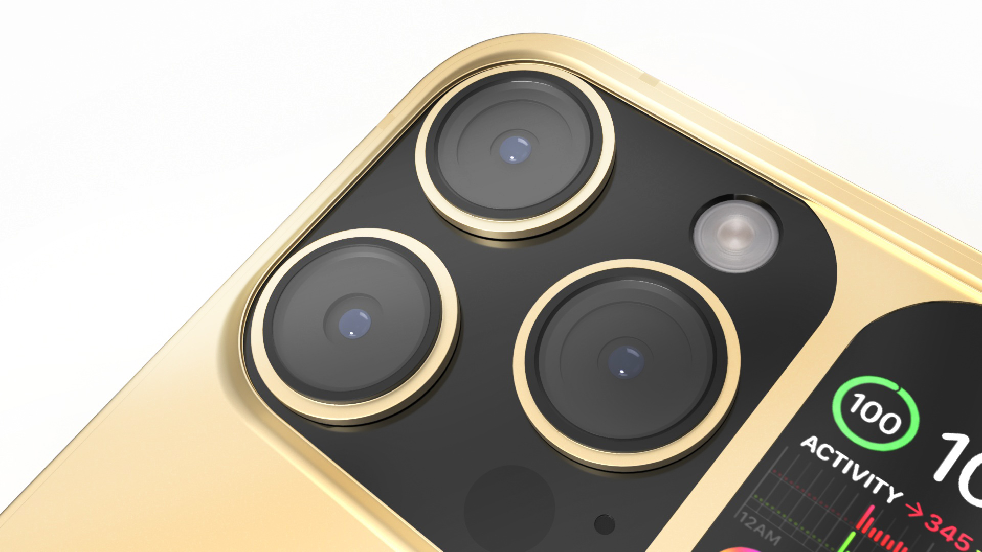 Apple iPhone Flip Closed Luxe Gold 3D model