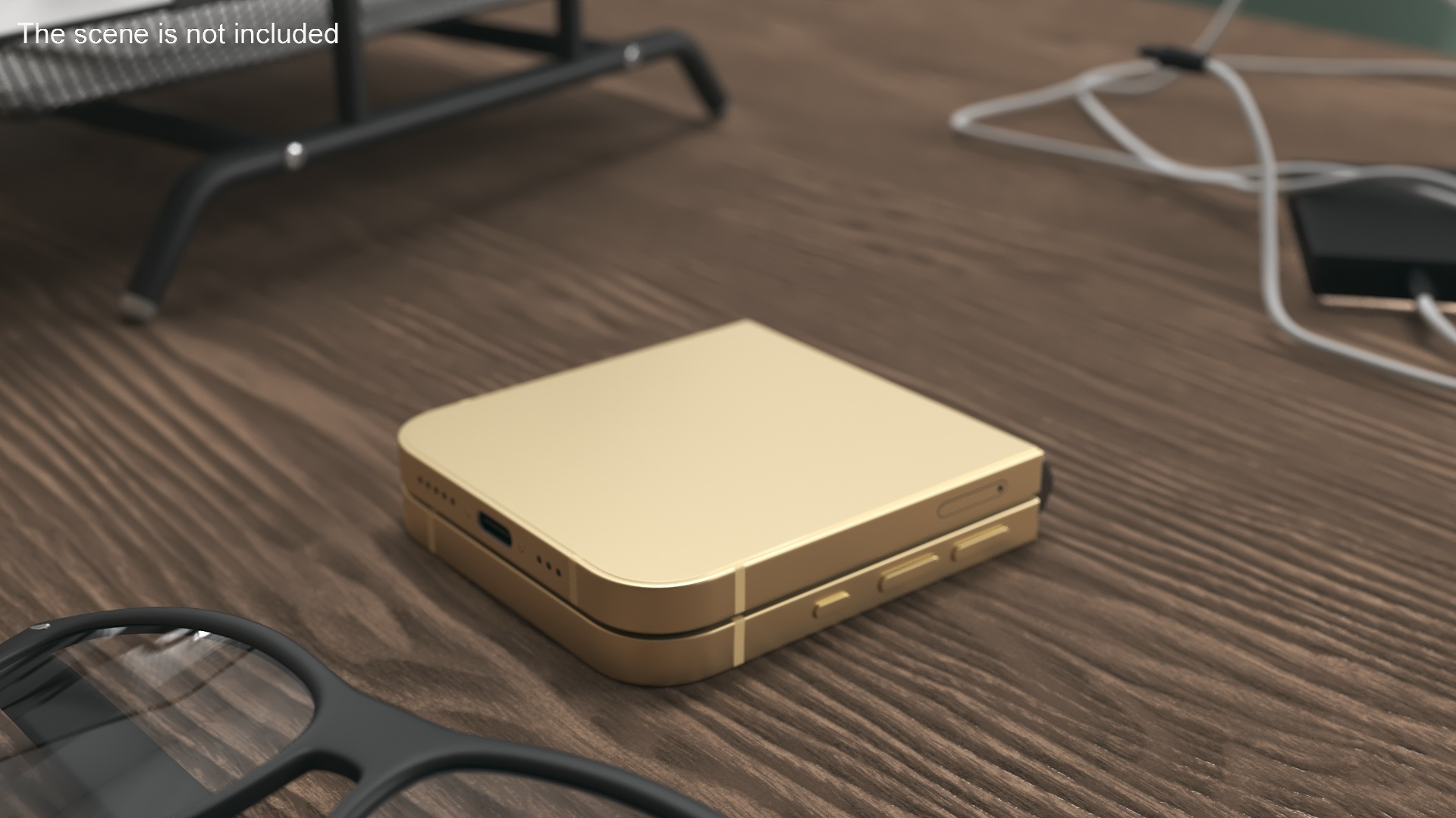 Apple iPhone Flip Closed Luxe Gold 3D model