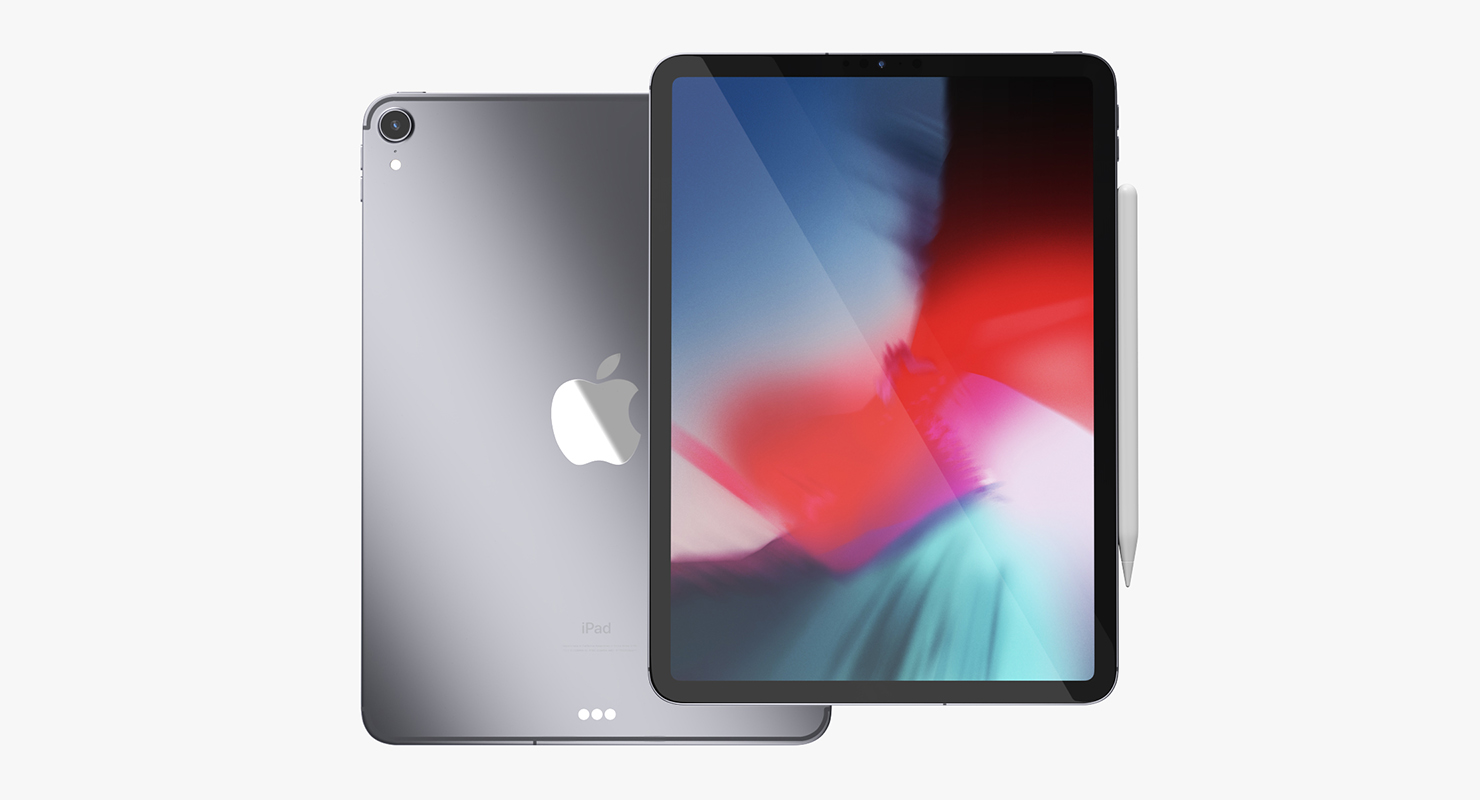Space Gray iPad Pro 2019 11 inch 3D
