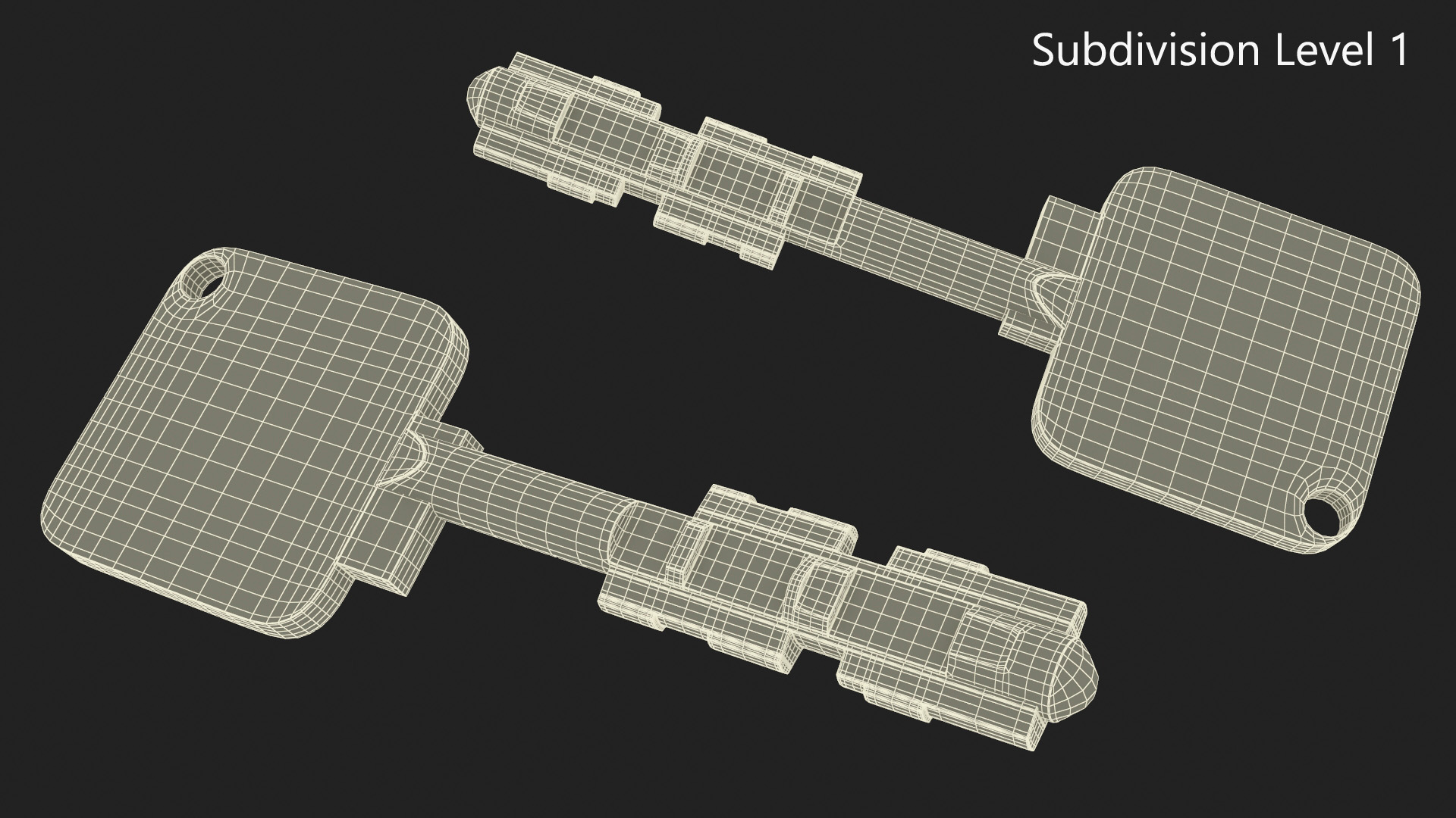 Key Type Chubb 3D model
