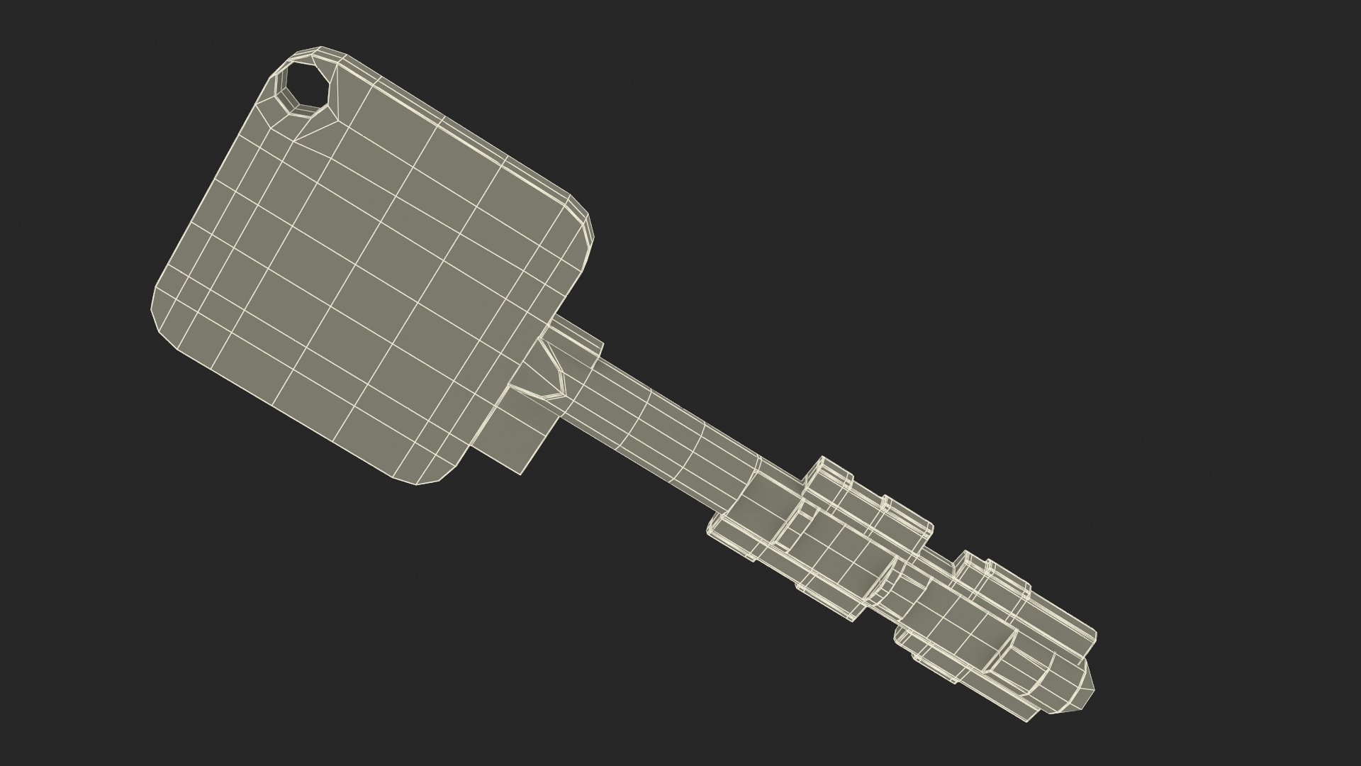Key Type Chubb 3D model