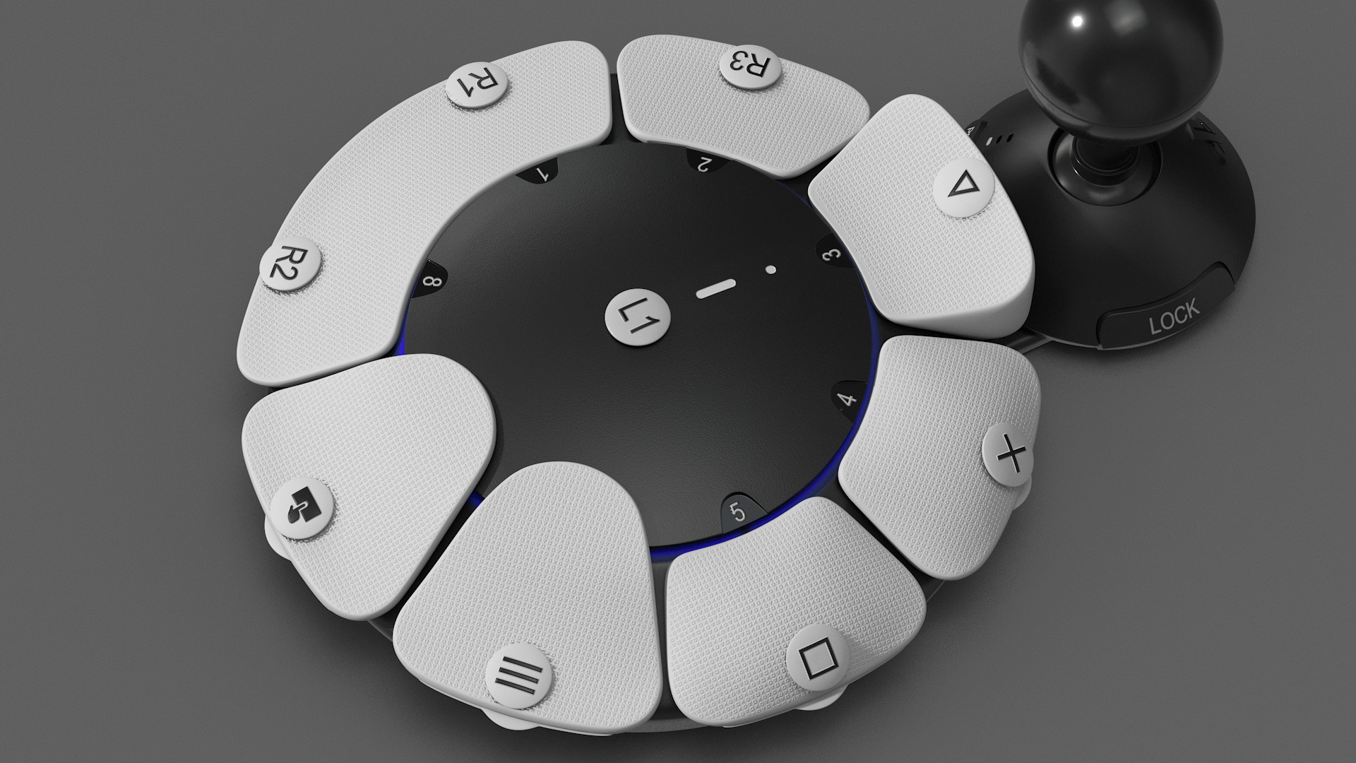 3D Access Controller for PlayStation 5 On model
