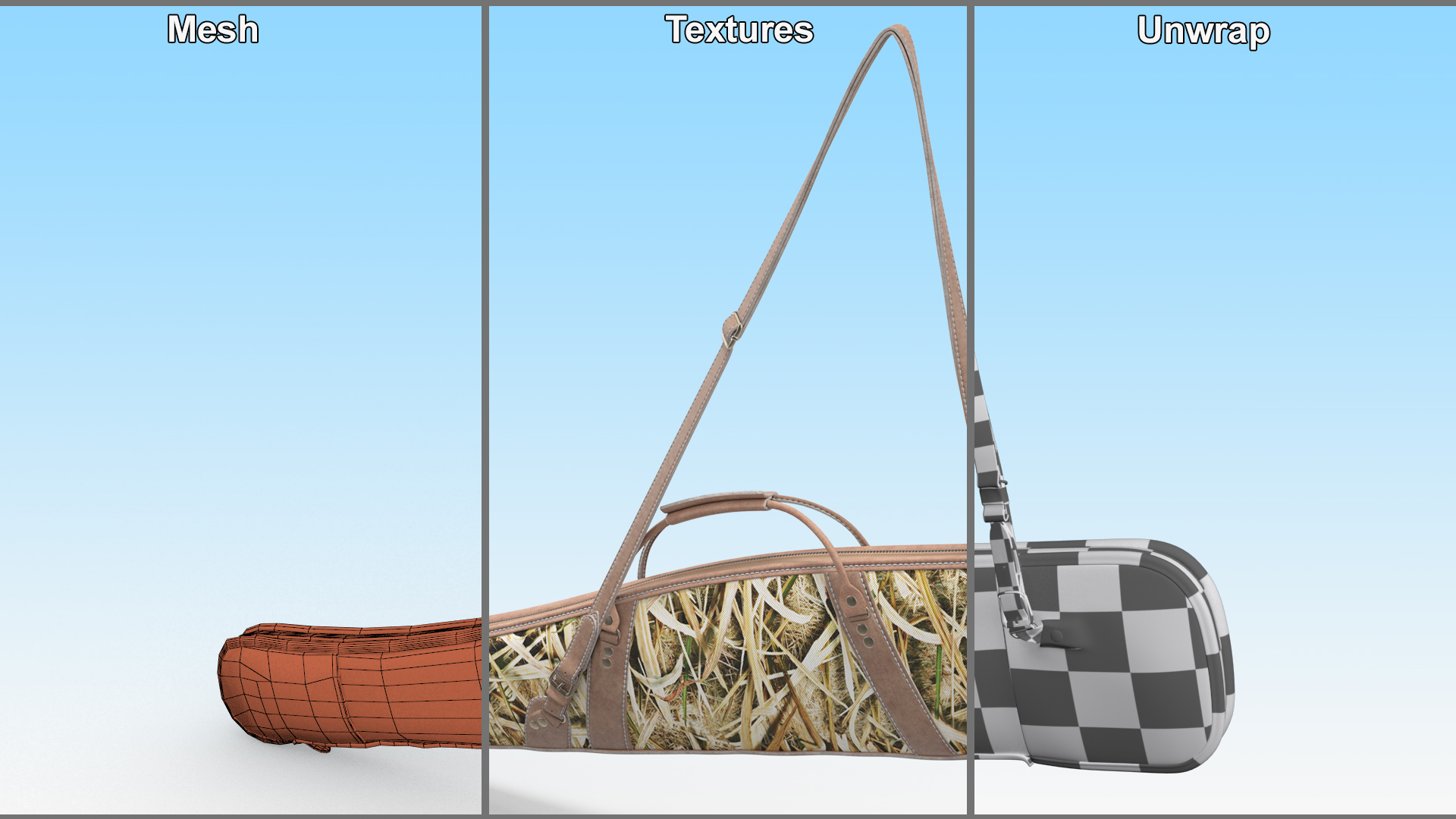 Hunter Gun Bag with Shoulder Strap 3D model