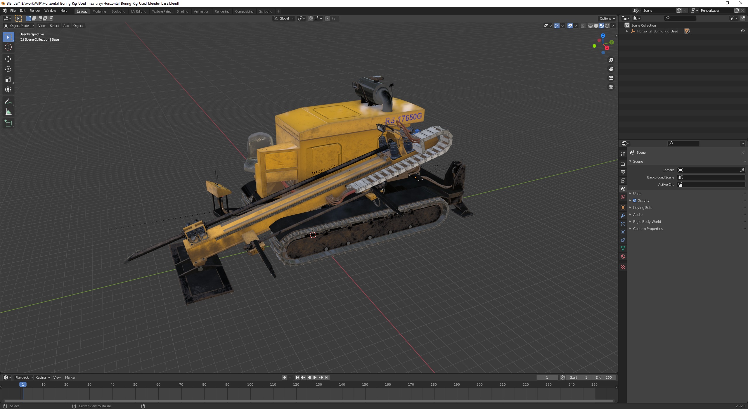 3D Horizontal Boring Rig Used
