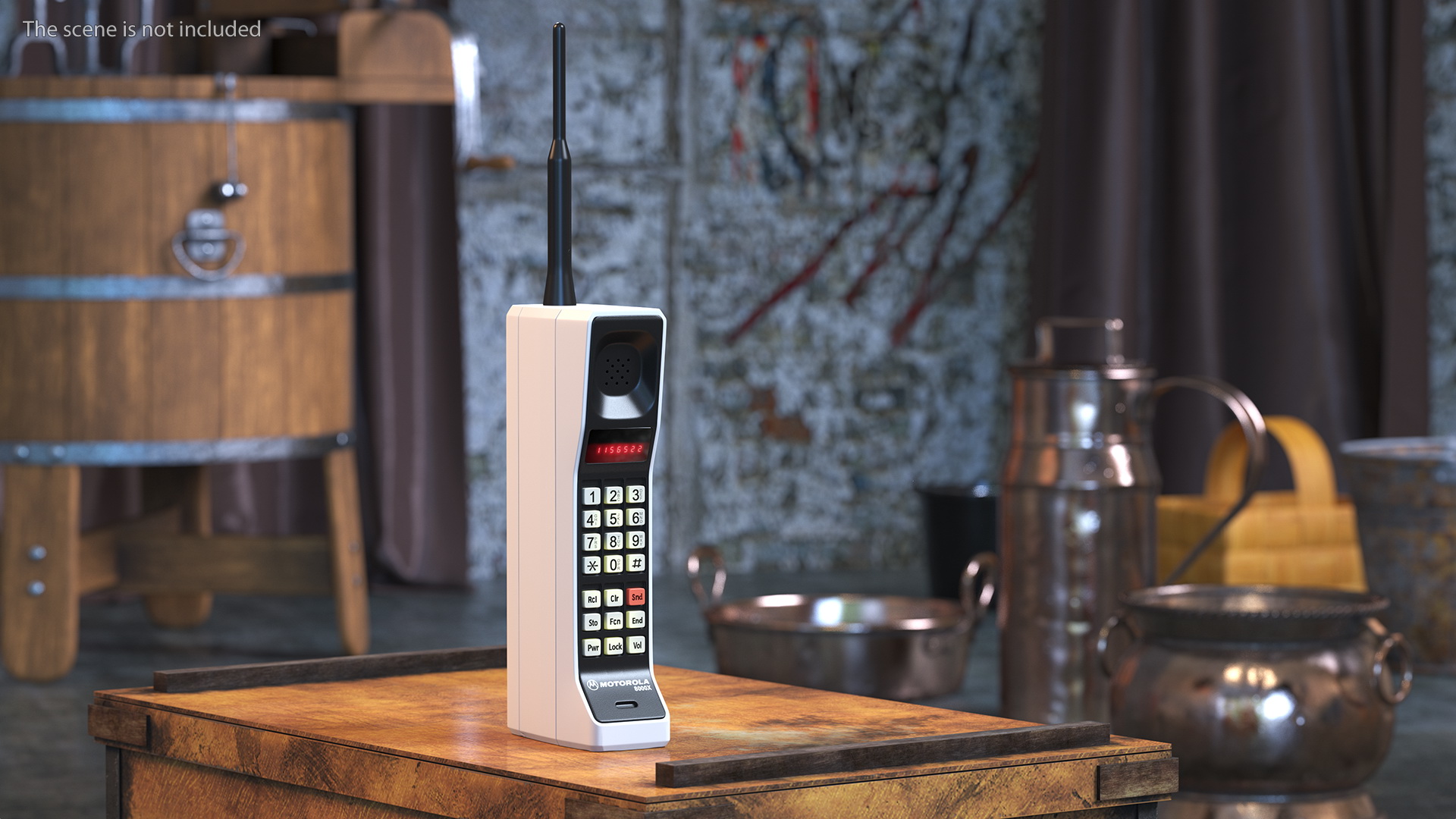 3D Motorola DynaTAC 8000X First Mobile Phone
