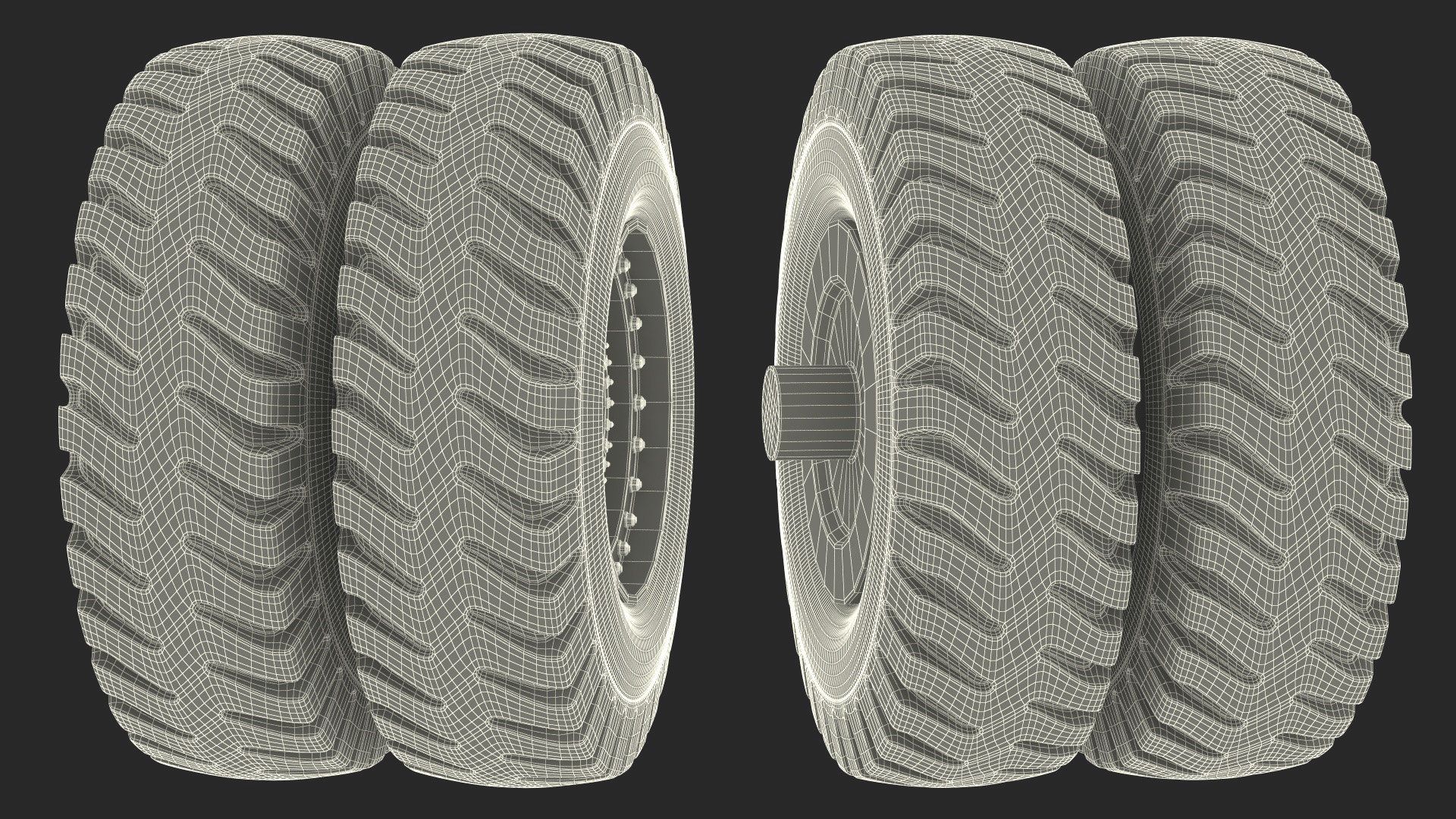 Heavy Duty Wheel for Reachstackers 3D model