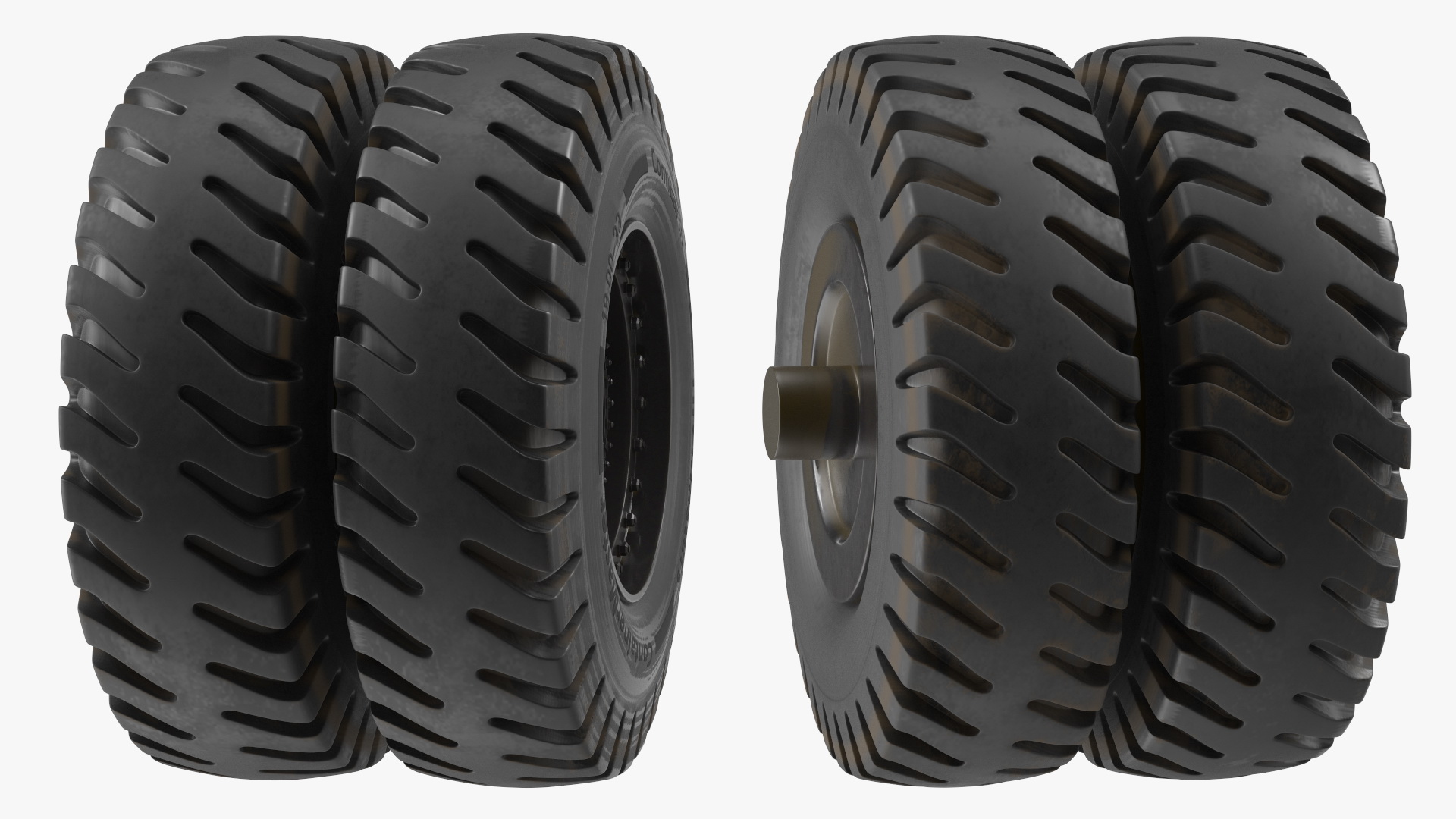 Heavy Duty Wheel for Reachstackers 3D model