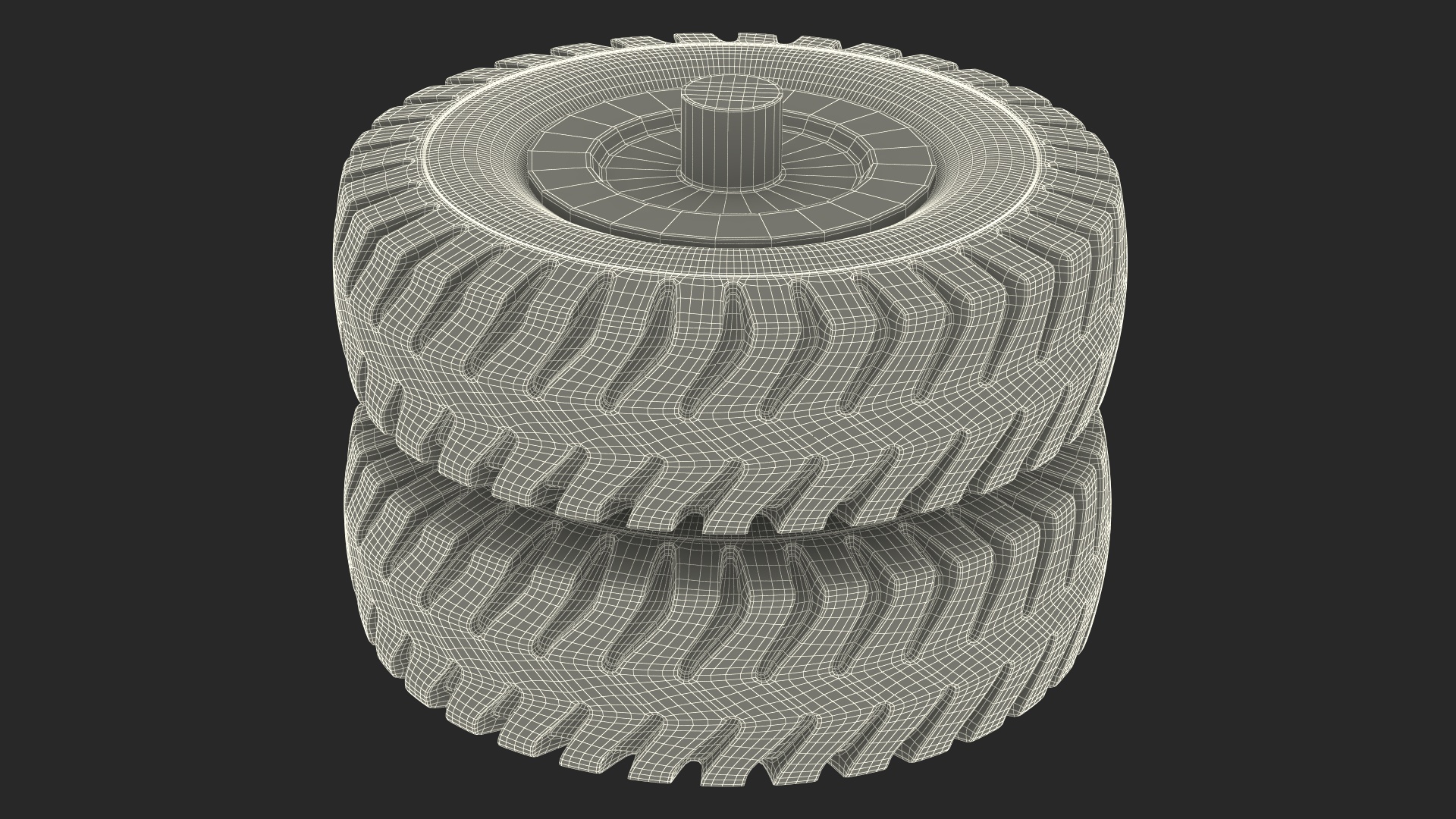 Heavy Duty Wheel for Reachstackers 3D model