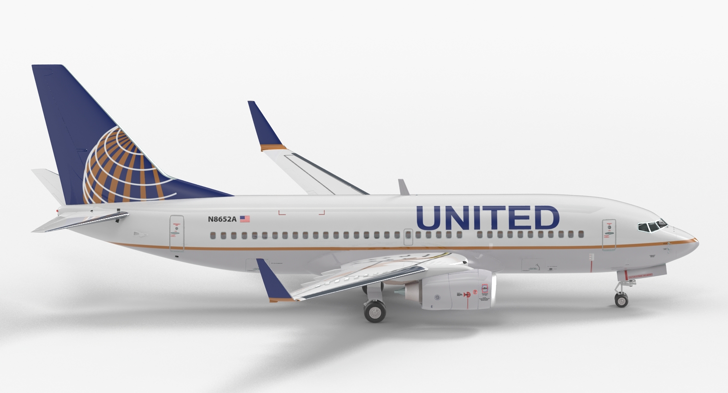 3D model Boeing 737 700 United Airlines