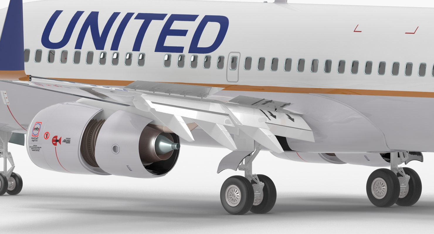 3D model Boeing 737 700 United Airlines