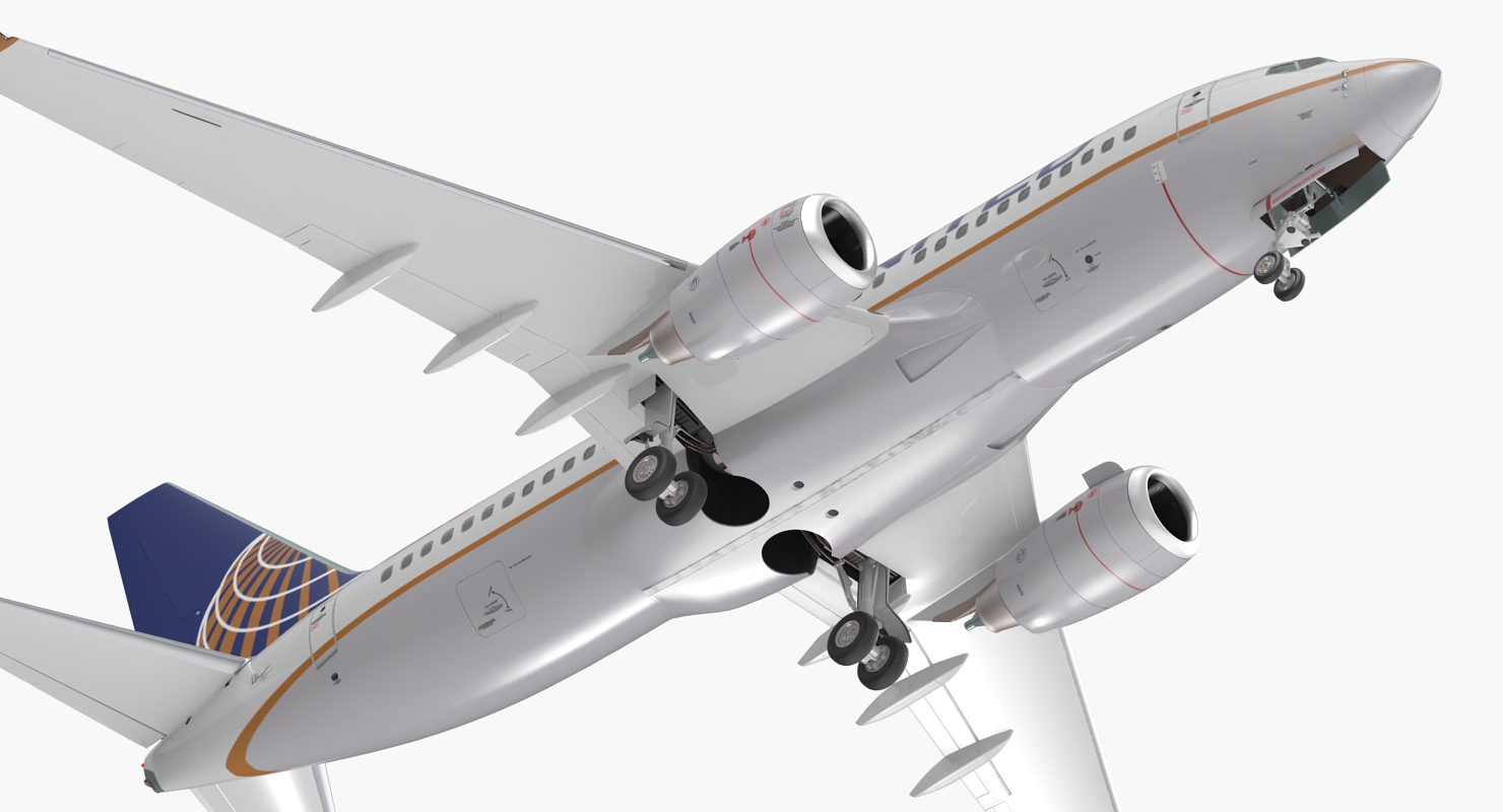 3D model Boeing 737 700 United Airlines
