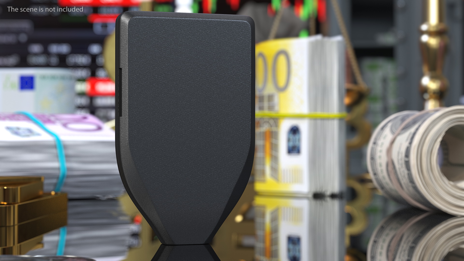 3D Trezor Cryptocurrency Wallet model