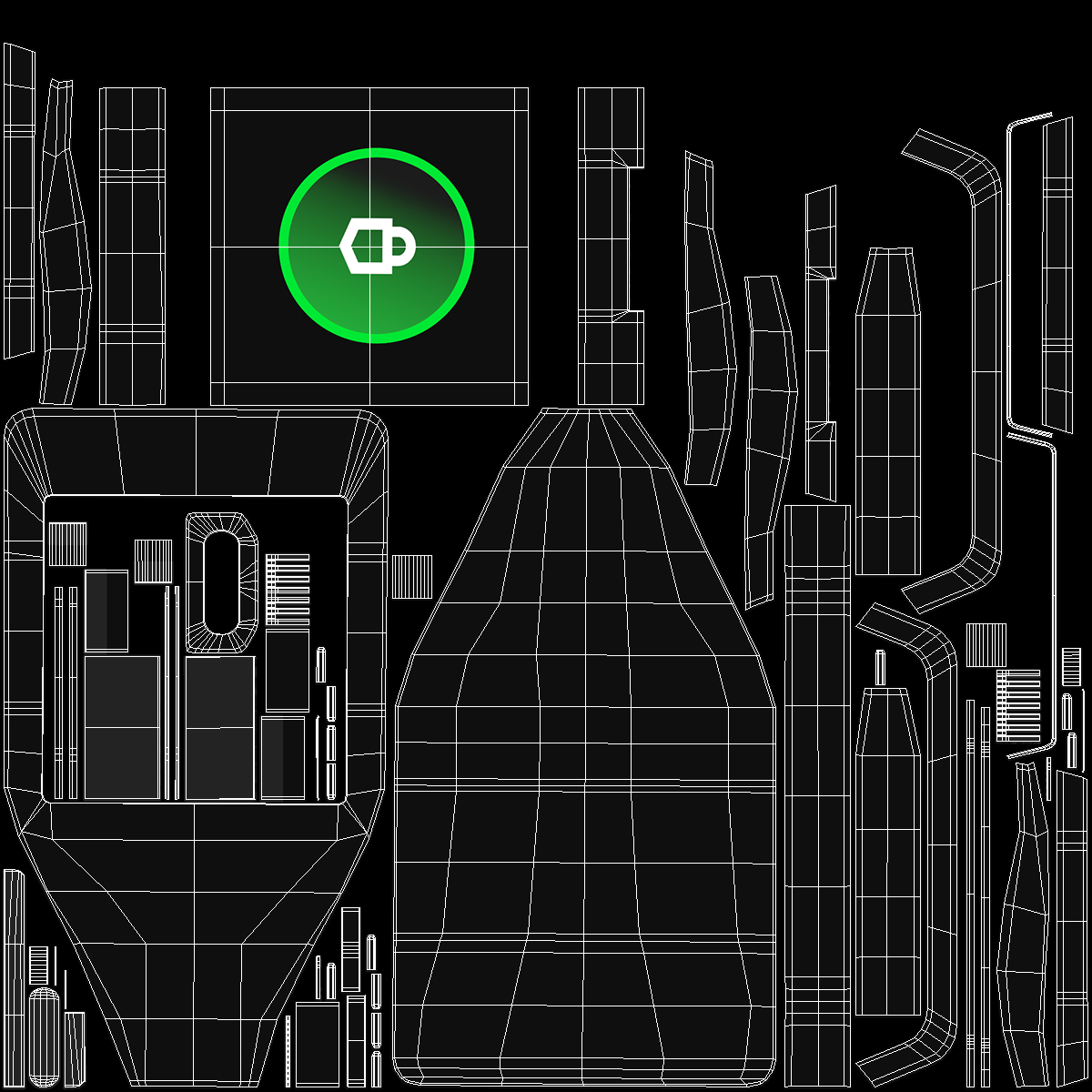 3D Trezor Cryptocurrency Wallet model