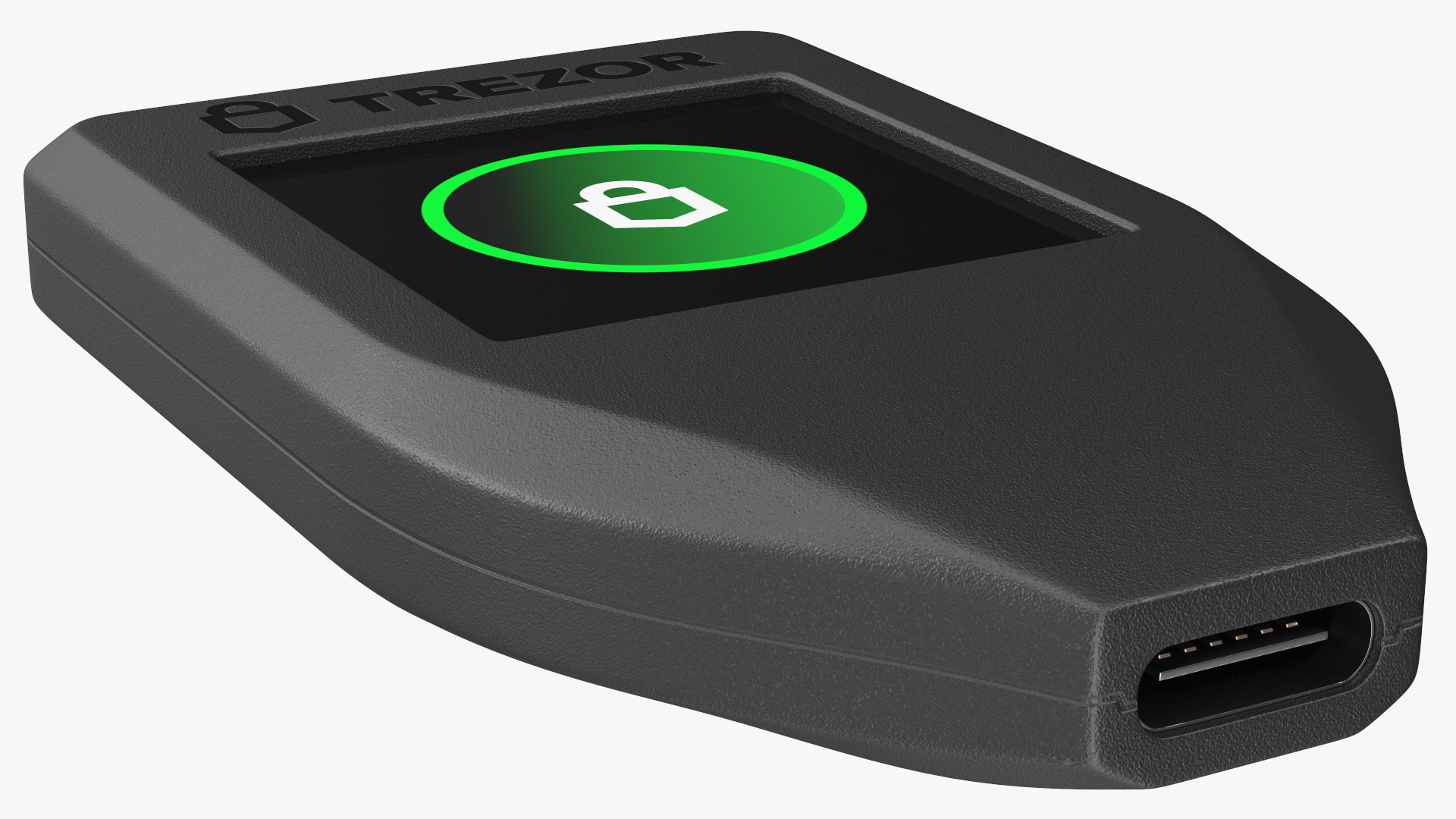 3D Trezor Cryptocurrency Wallet model