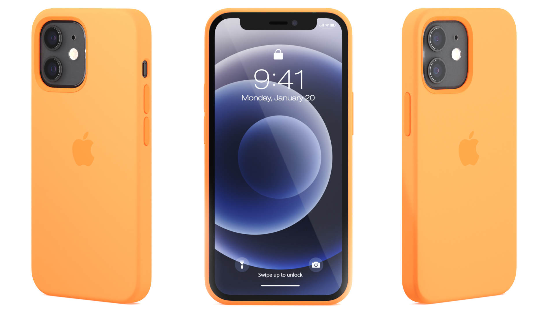 iPhone 12 mini Silicone Case with MagSafe Kumquat 3D model