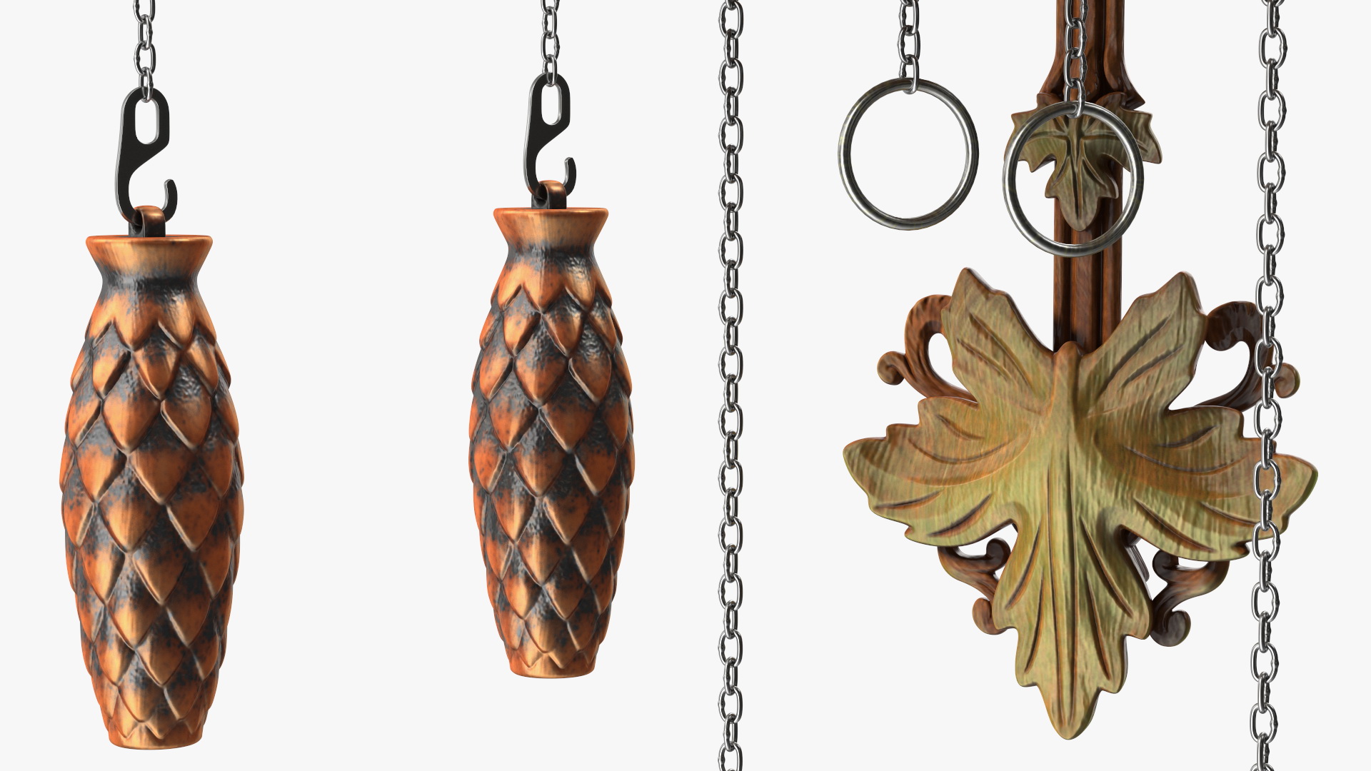 Colored Wooden Cuckoo Clock 3D