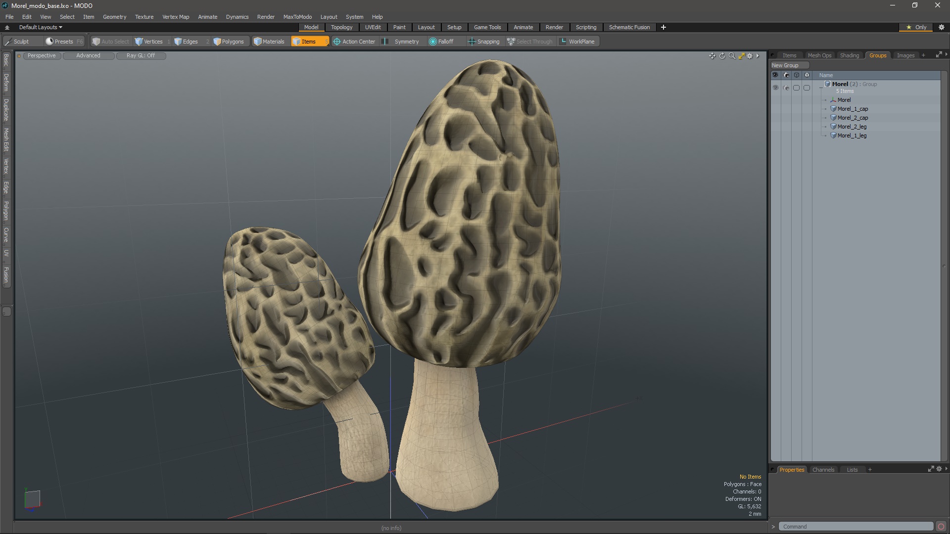 Morel 3D model