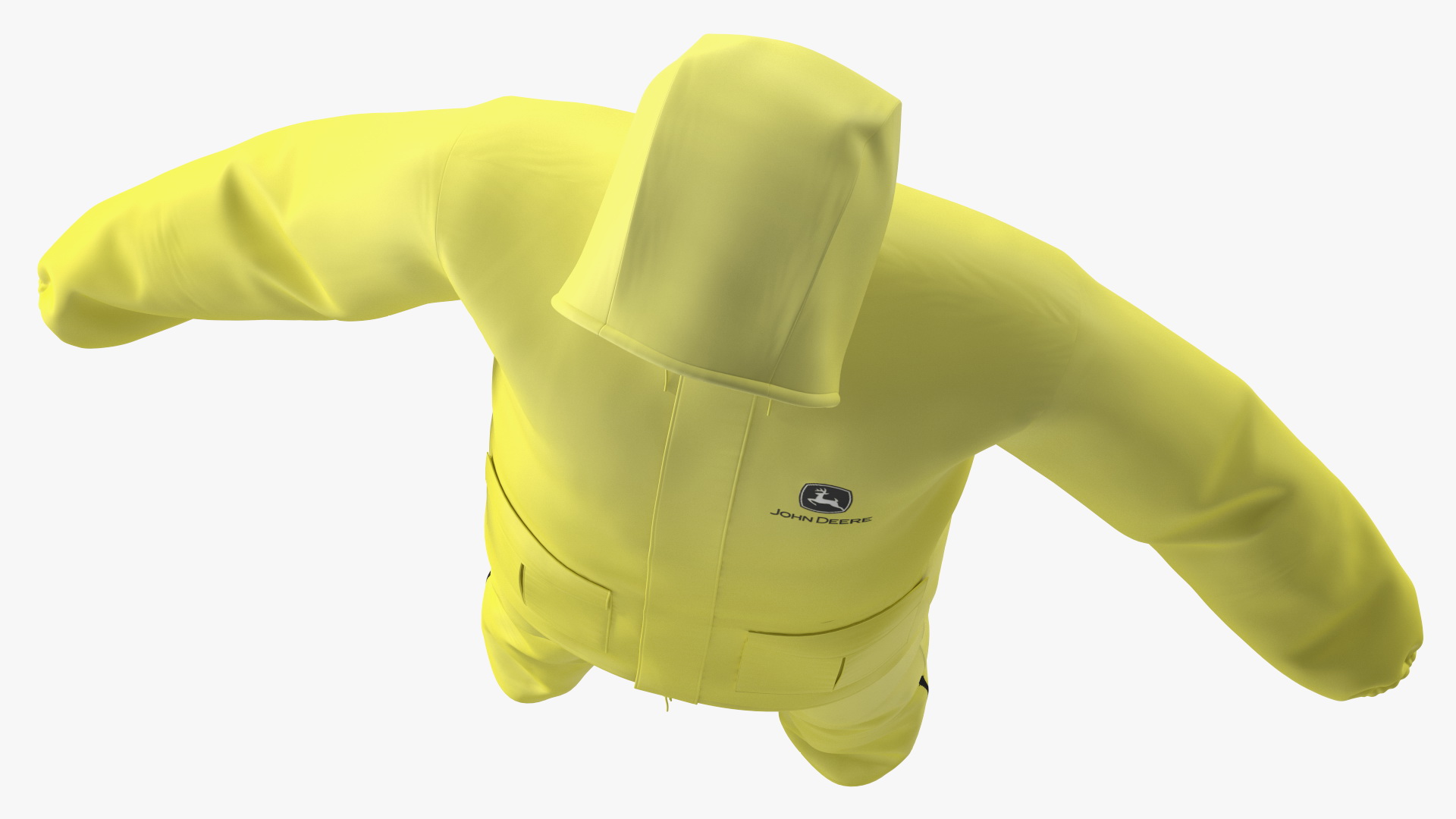 John Deere Unisex Yellow Rain Suit 3D model