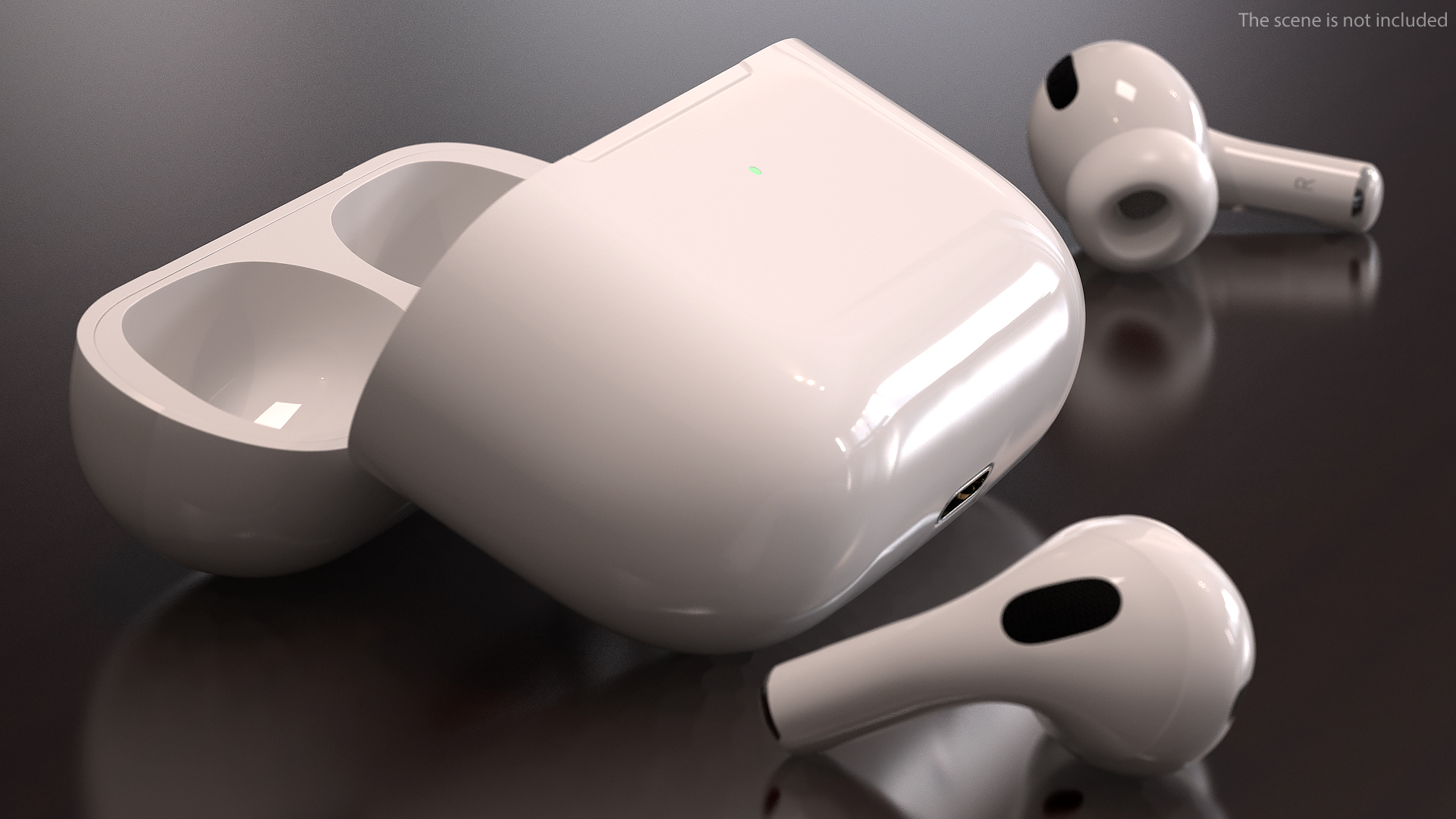 3D model Apple AirPods Pro with Wireless Charging Case