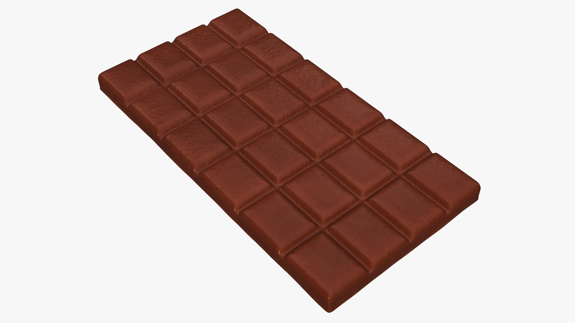 3D Realistic Chocolate Bar model
