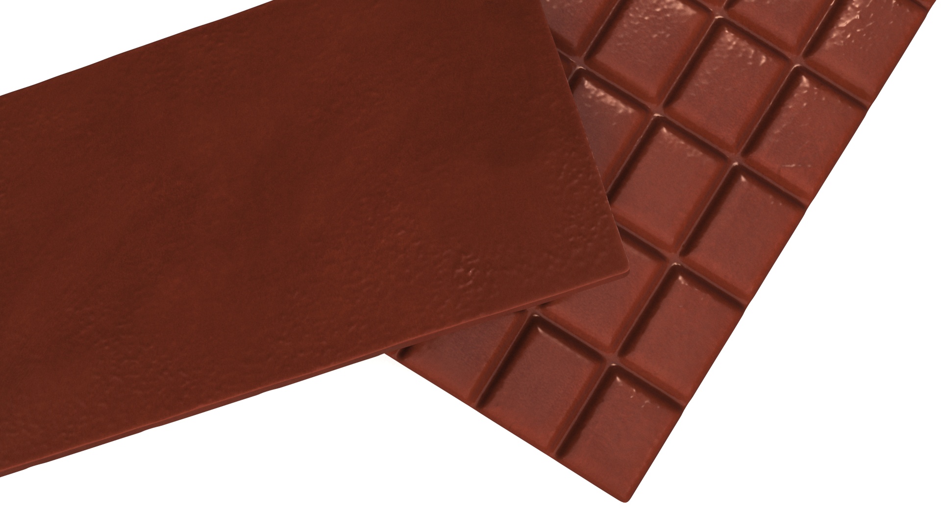3D Realistic Chocolate Bar model