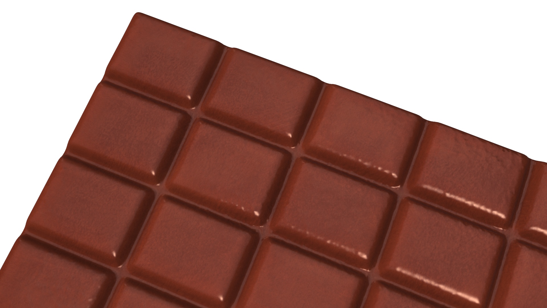 3D Realistic Chocolate Bar model