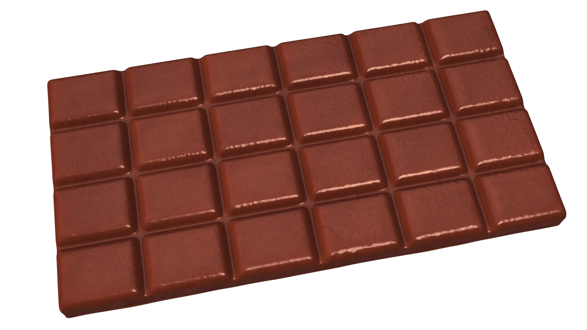 3D Realistic Chocolate Bar model