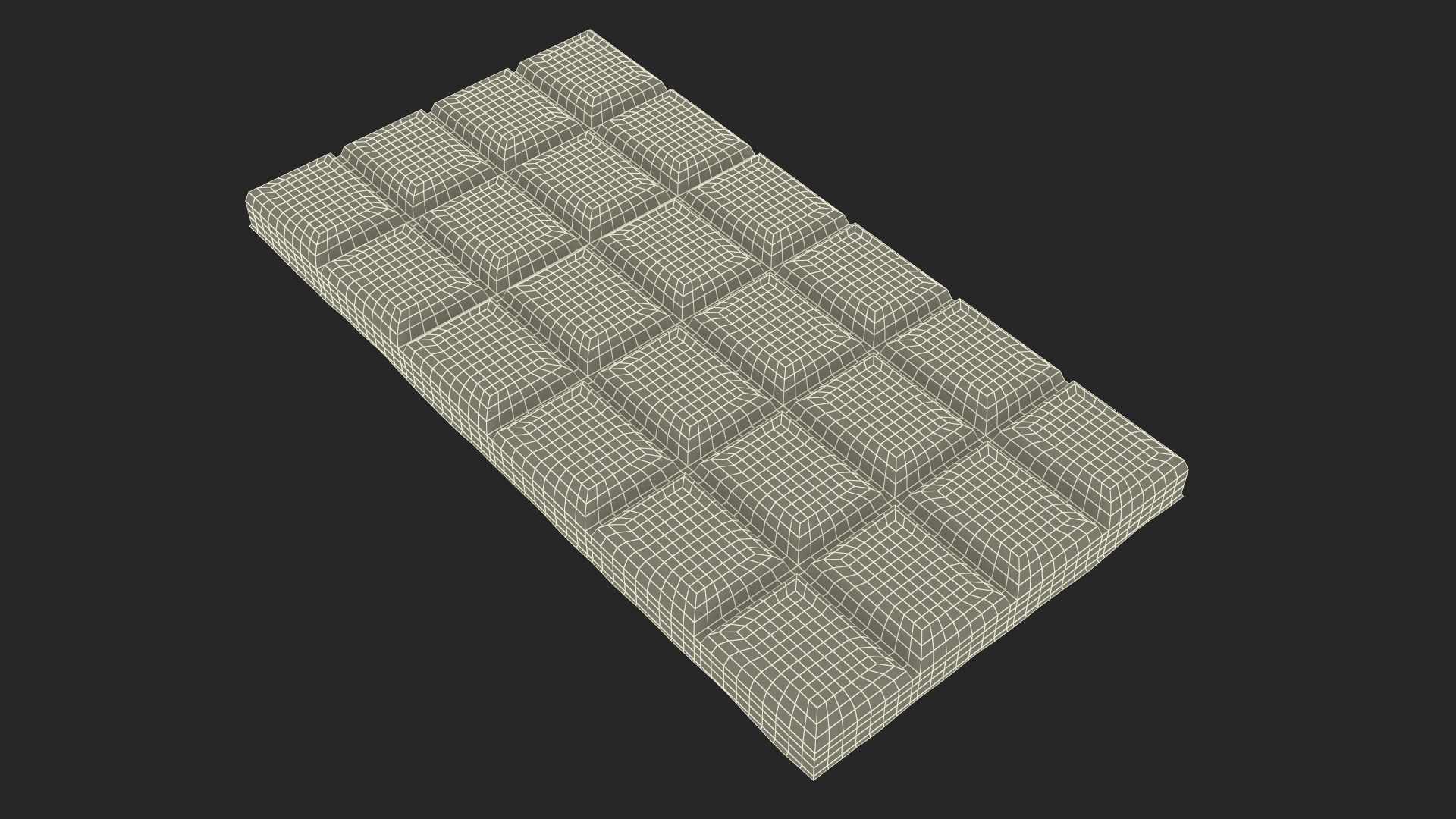 3D Realistic Chocolate Bar model