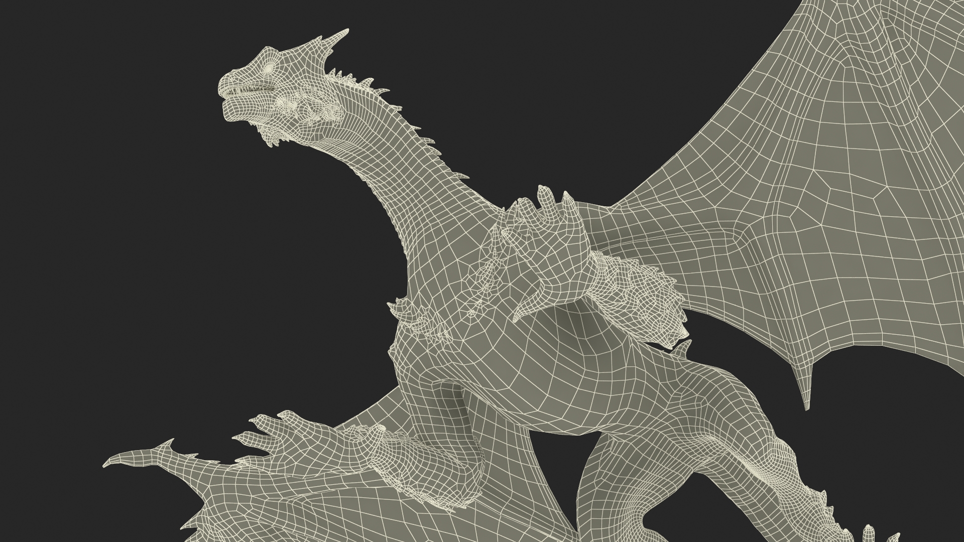 Dragon Guarding Treasures with Knight 3D