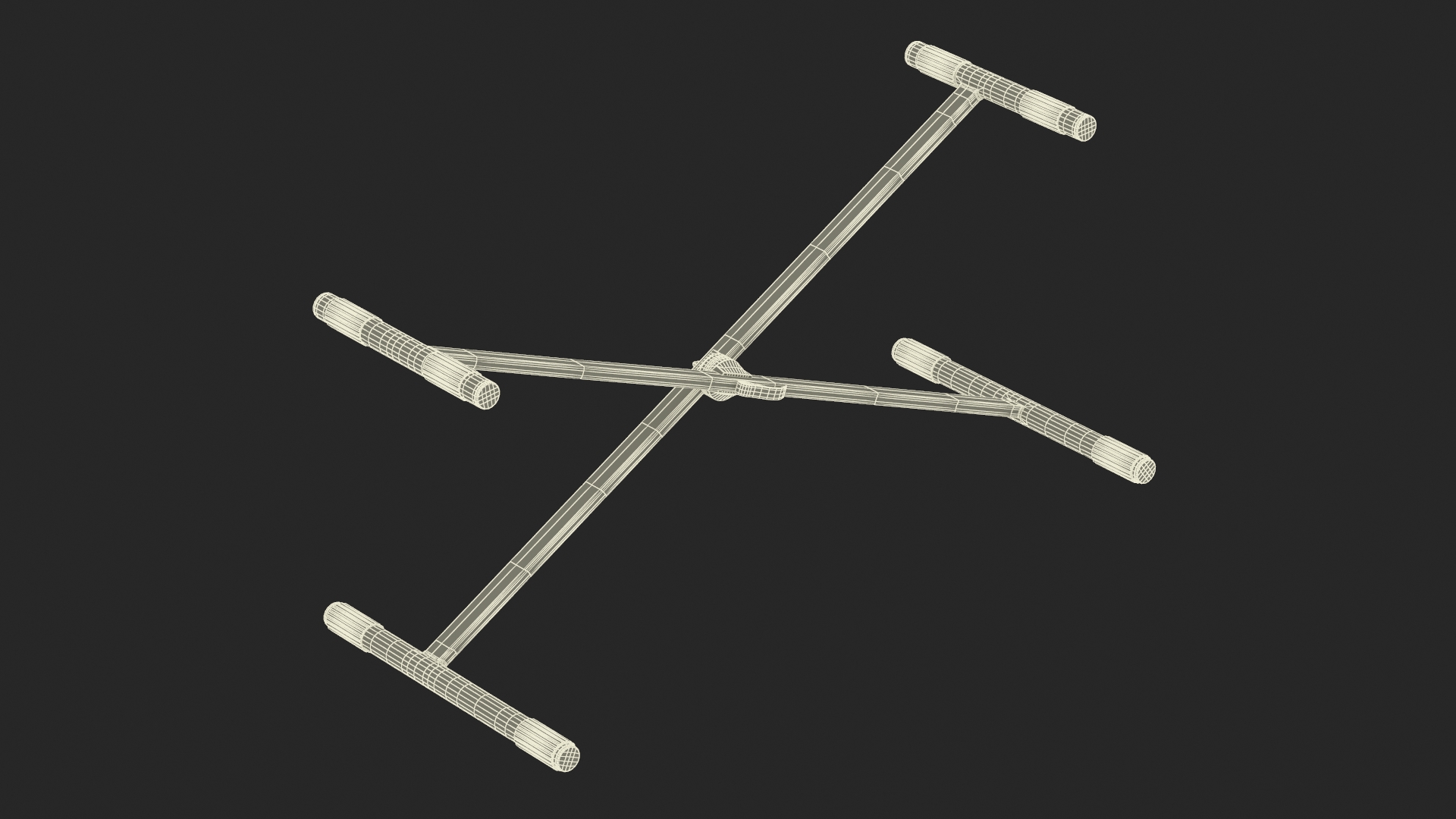 Stand for Digital Piano White 3D model
