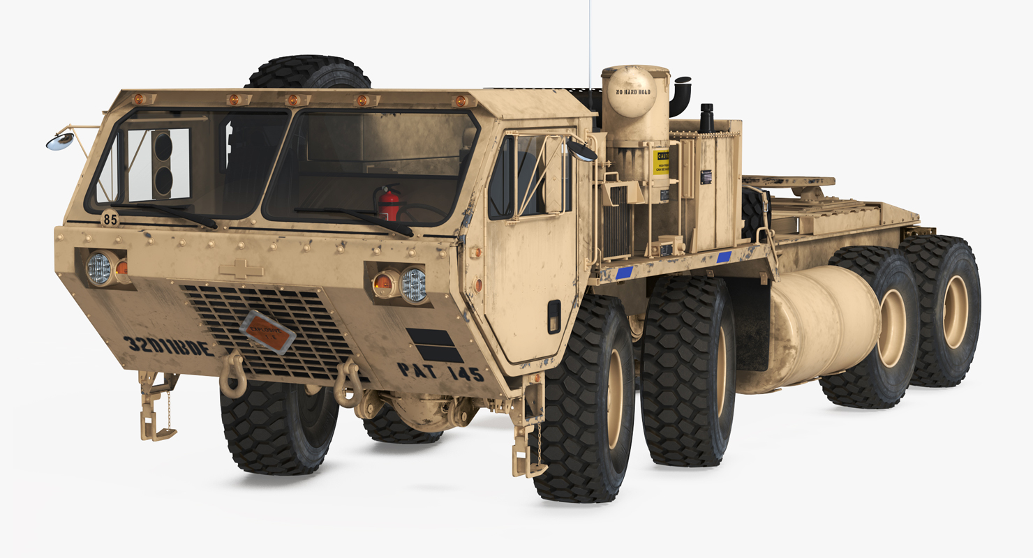 3D model Military Truck Oshkosh HEMTT M985 Sand Rigged