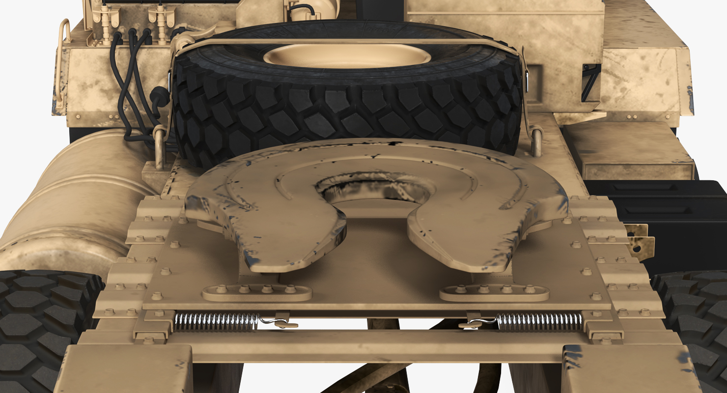 3D model Military Truck Oshkosh HEMTT M985 Sand Rigged