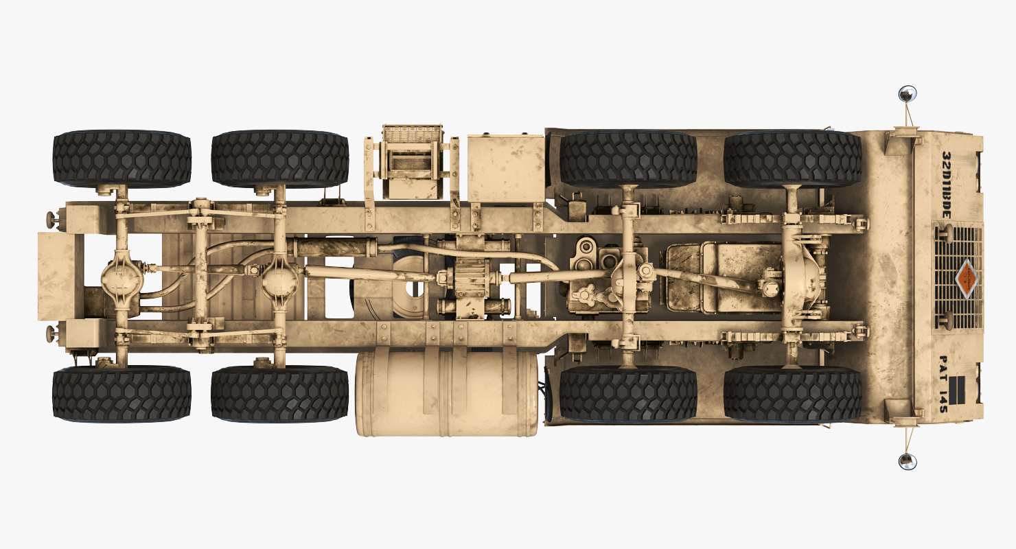 3D model Military Truck Oshkosh HEMTT M985 Sand Rigged