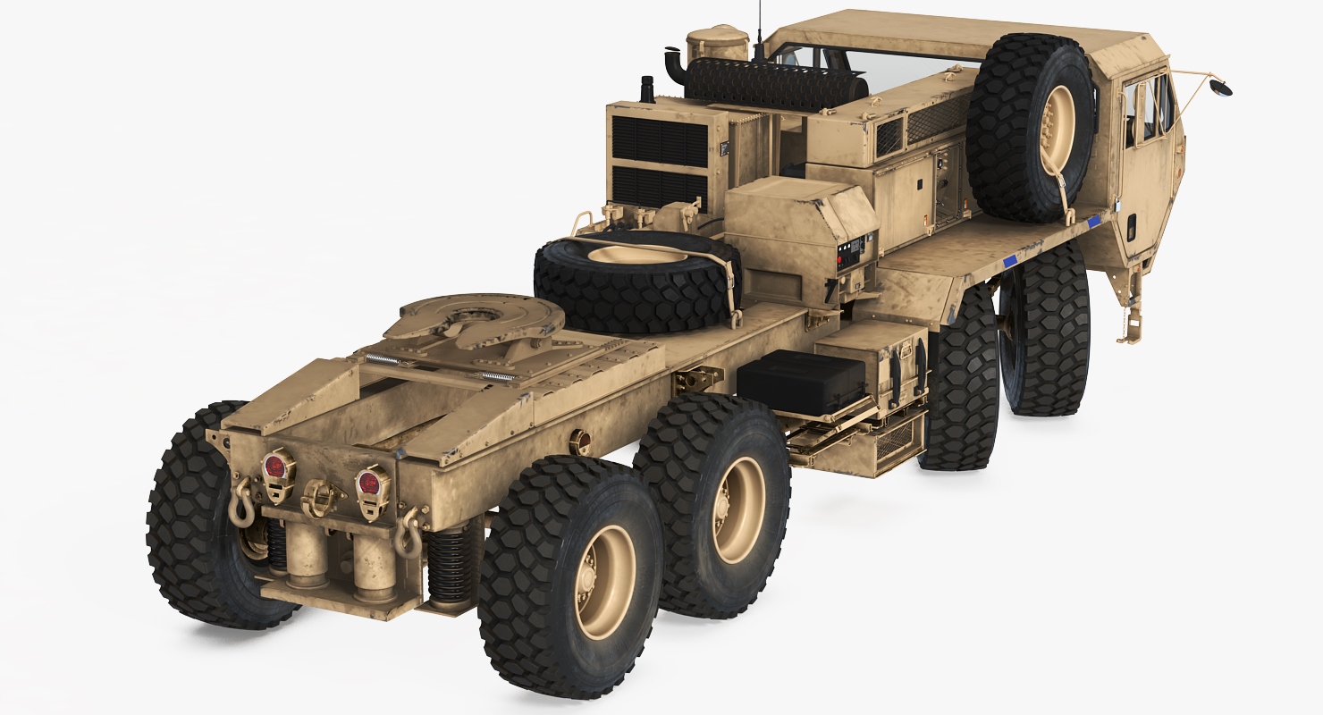 3D model Military Truck Oshkosh HEMTT M985 Sand Rigged